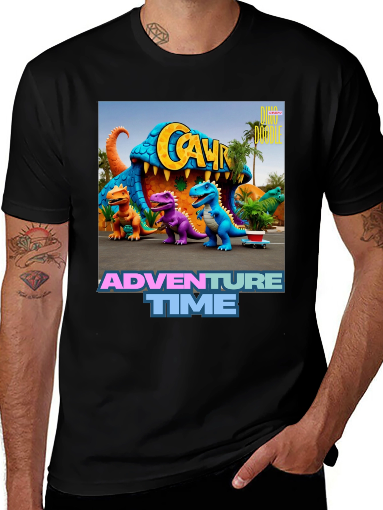 Adventure Time Dino Doodle T-Shirt