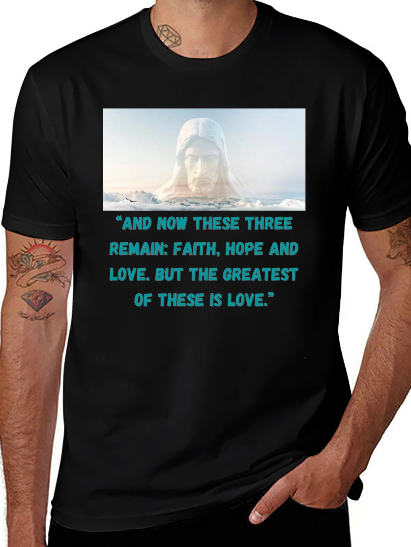 Variant 4 of Faith, Hope, Love Graphic T-Shirt