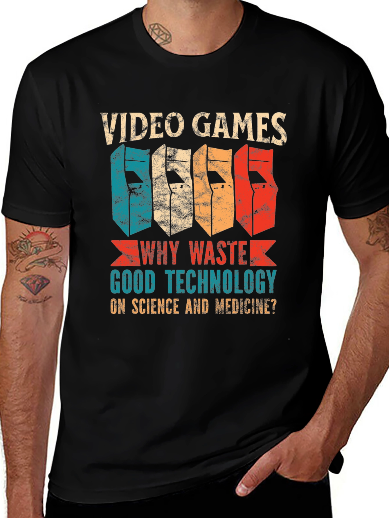 Variant 10 of Retro Video Games Graphic Tee - Gamer Humor
