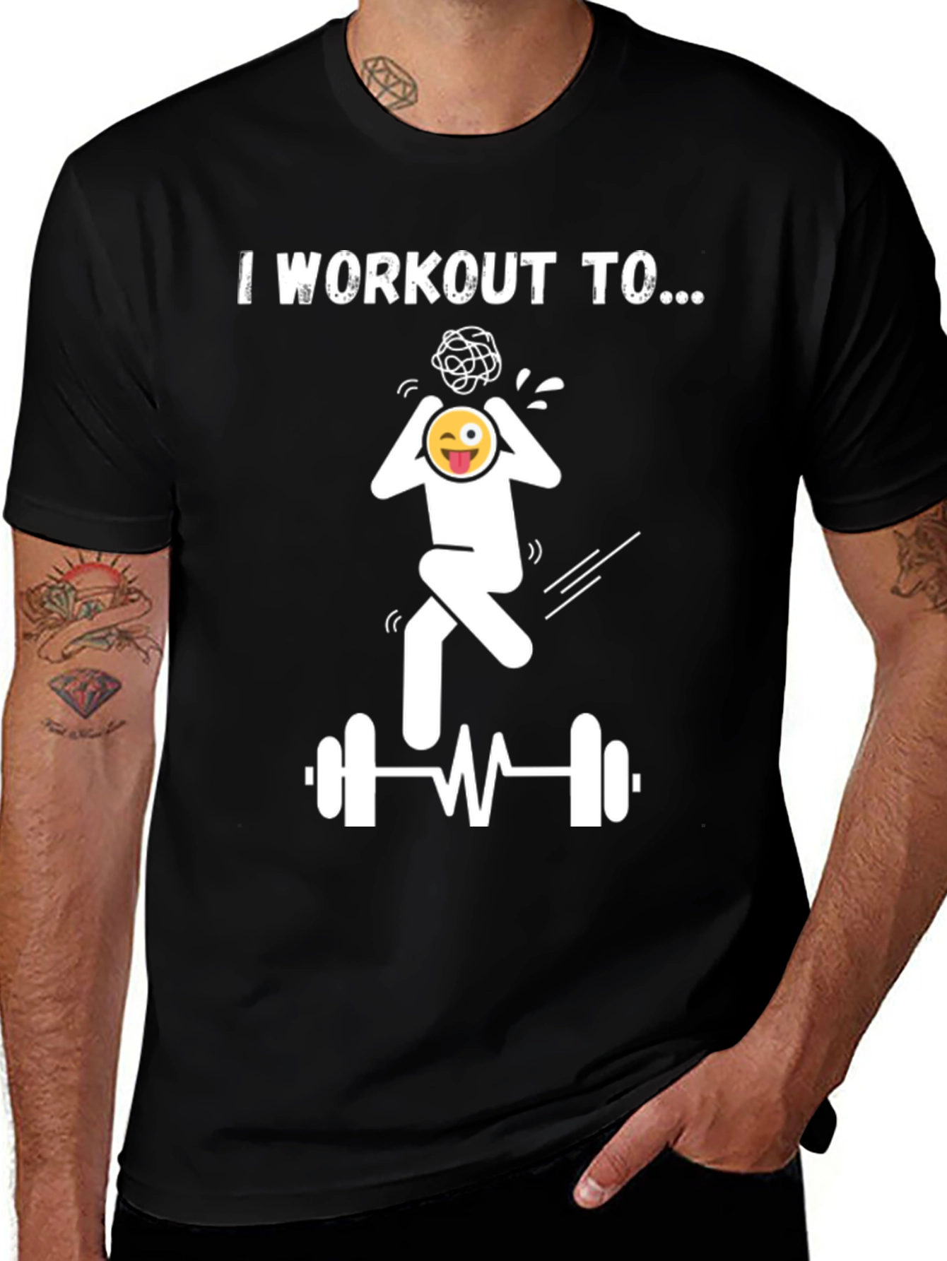 Variant 13 of Workout to Mental Health T-Shirt