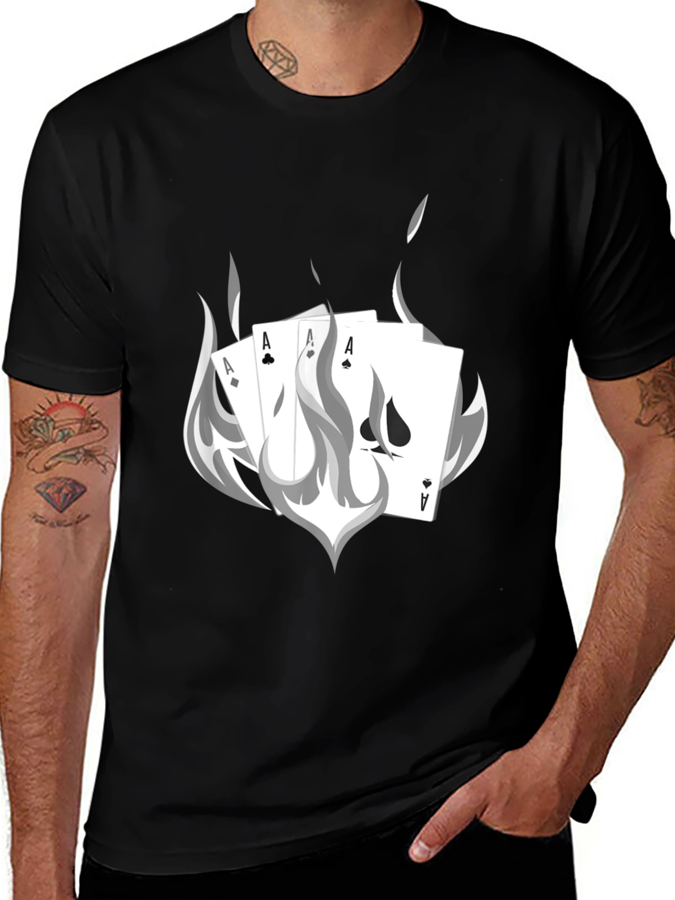 Variant 12 of Ace in the Hole Black T-Shirt