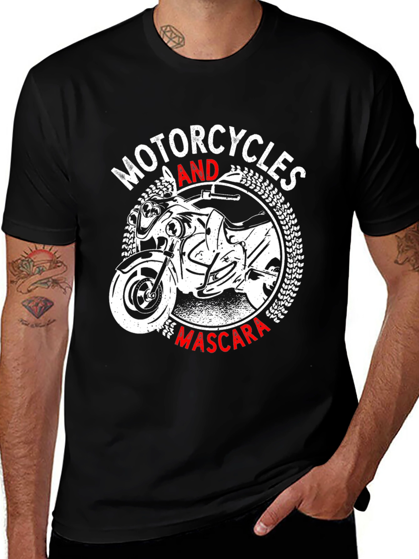 Variant 6 of Motorcycles and Mascara Graphic T-Shirt