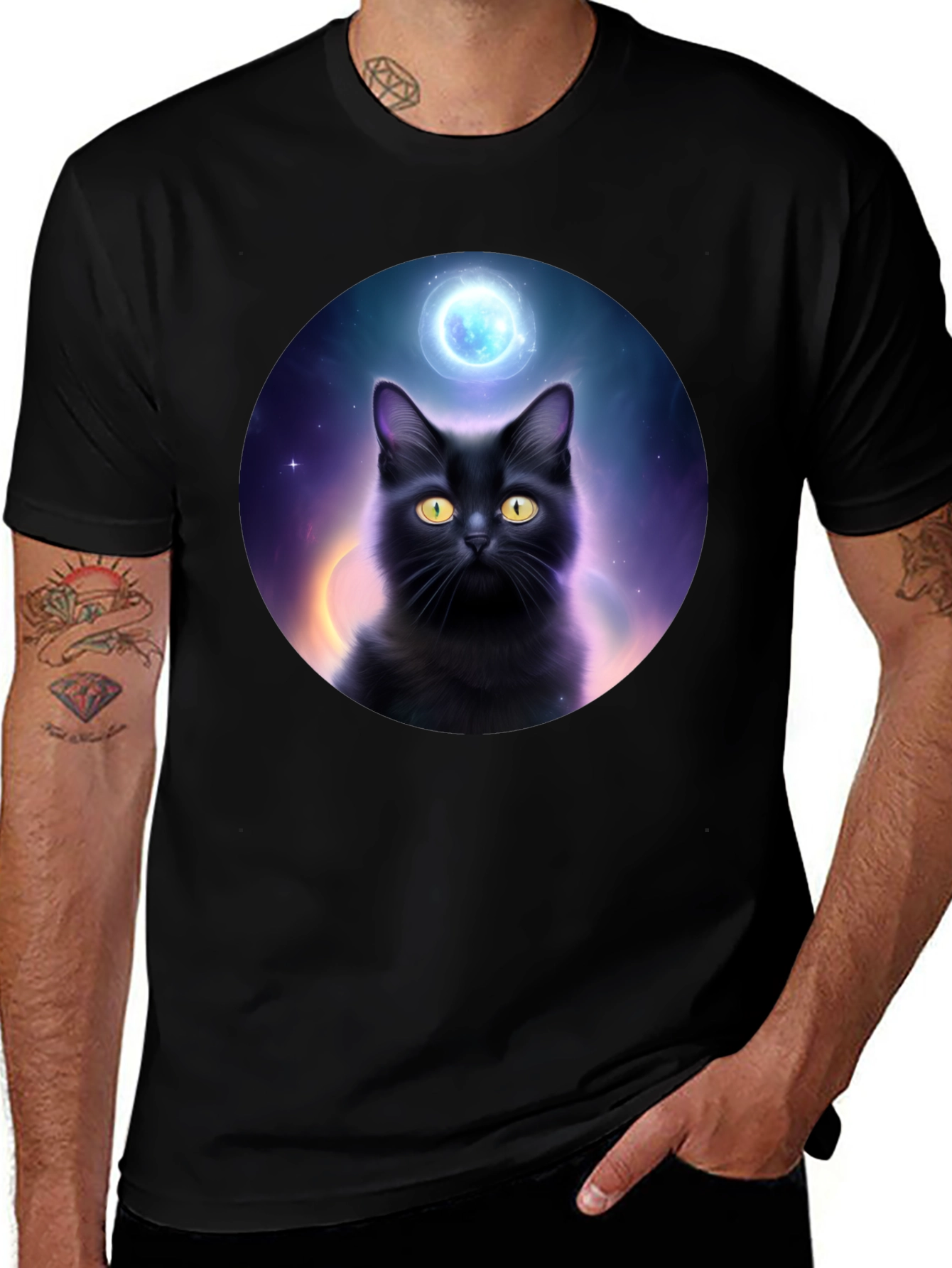 Variant 20 of Mystic Black Cat Graphic T-Shirt