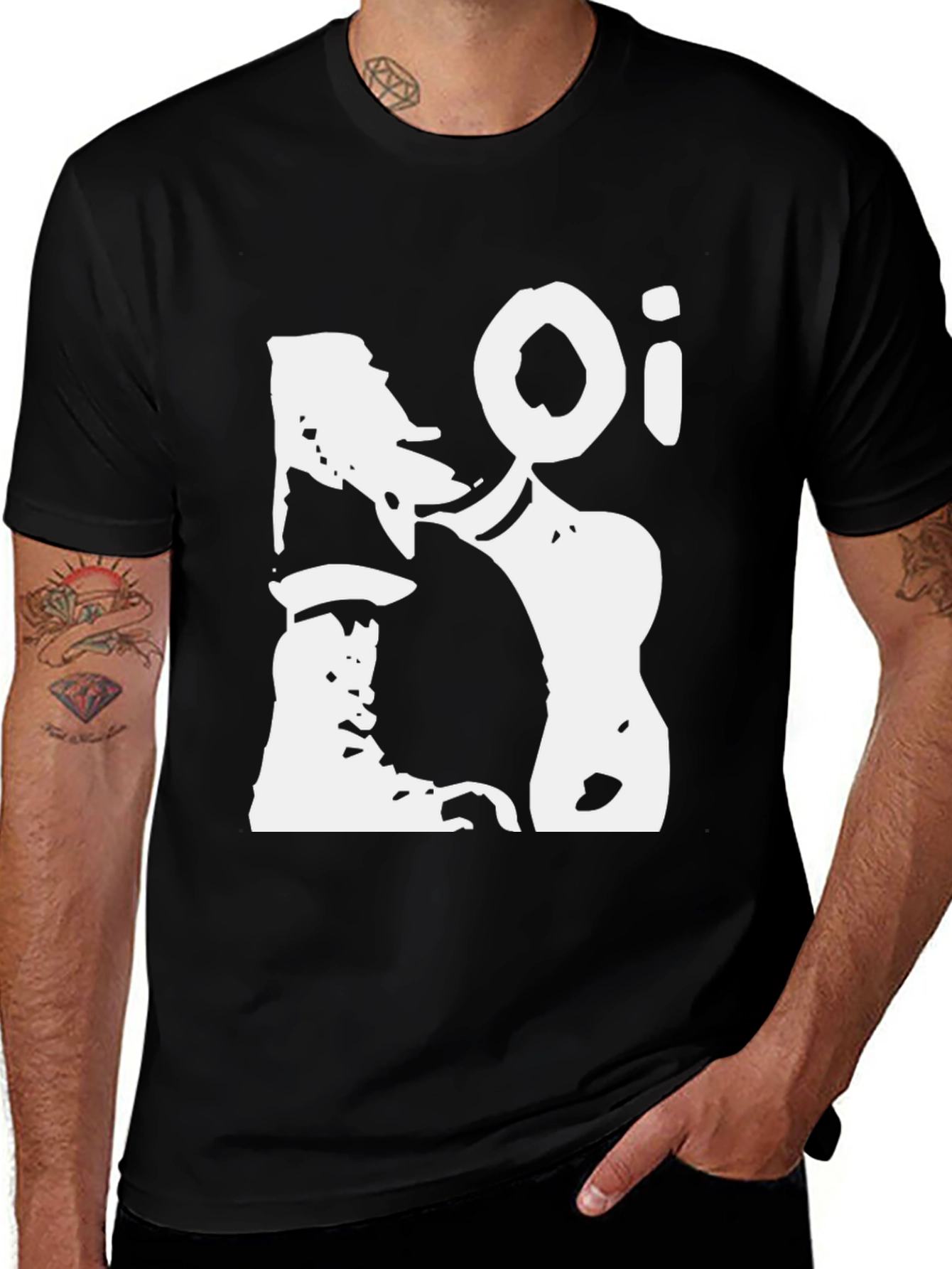 Variant 24 of Oi! Skinhead Black T-Shirt