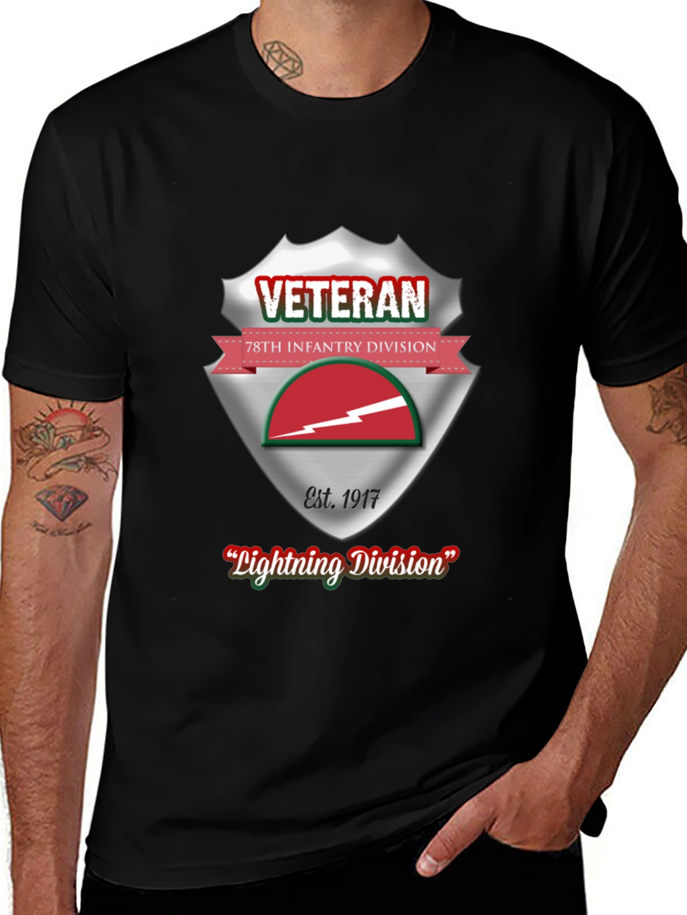 Variant 7 of 78th Infantry Division Veteran T-Shirt