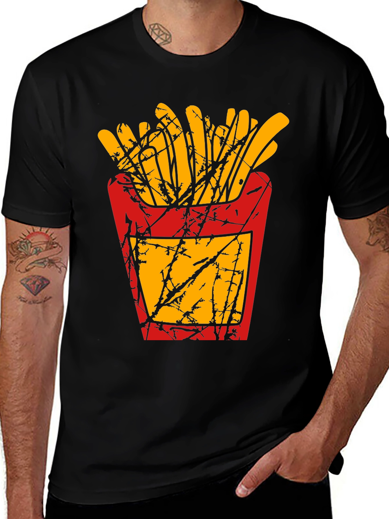 Variant 20 of French Fries Graphic T-Shirt - Casual Comfort