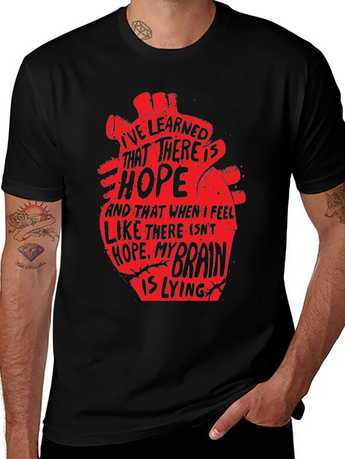 Variant 28 of Hopeful Heart T-Shirt - Motivational Graphic Tee