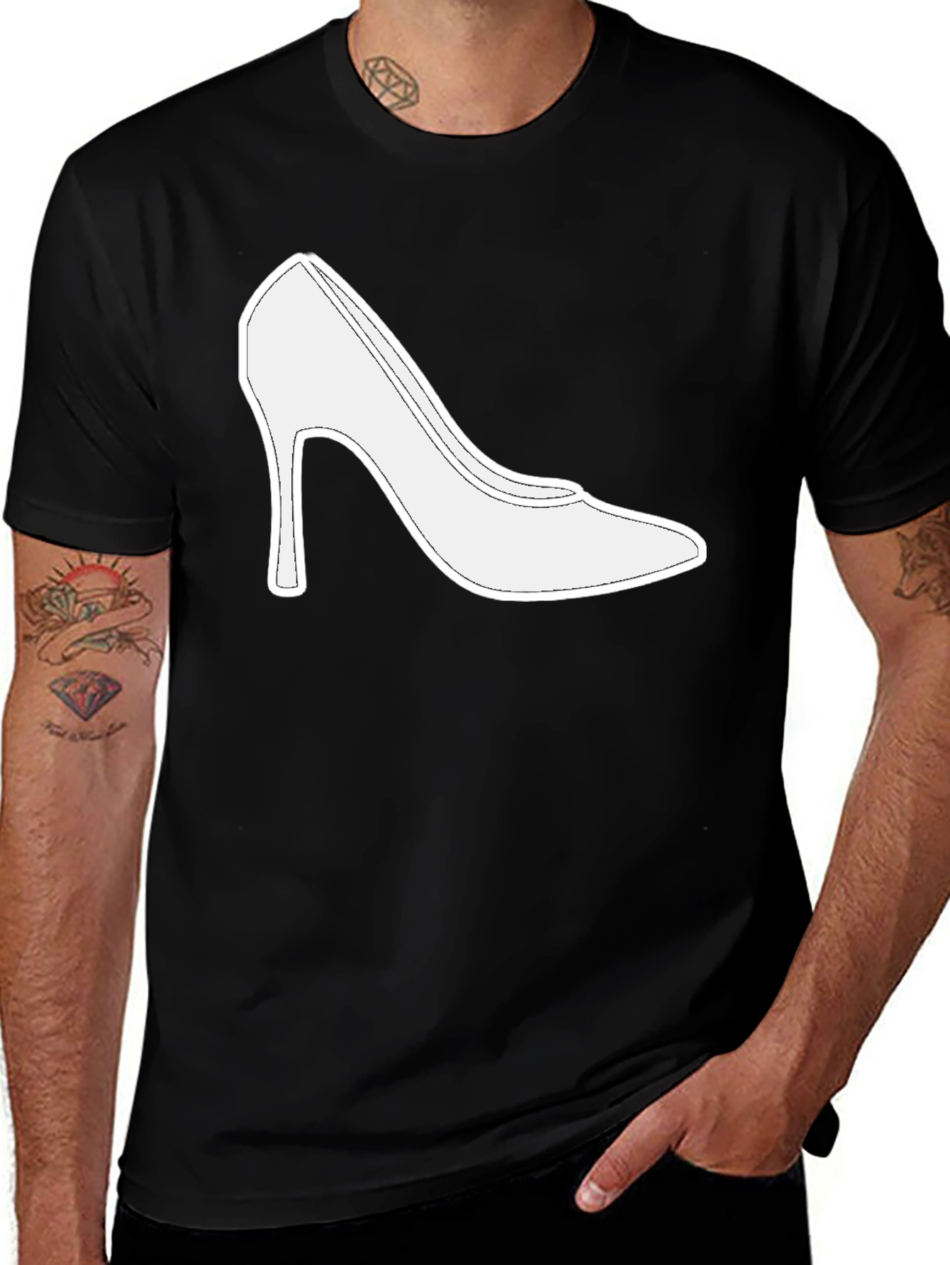 Variant 8 of High Heel Graphic Tee - Fashion Statement Shirt
