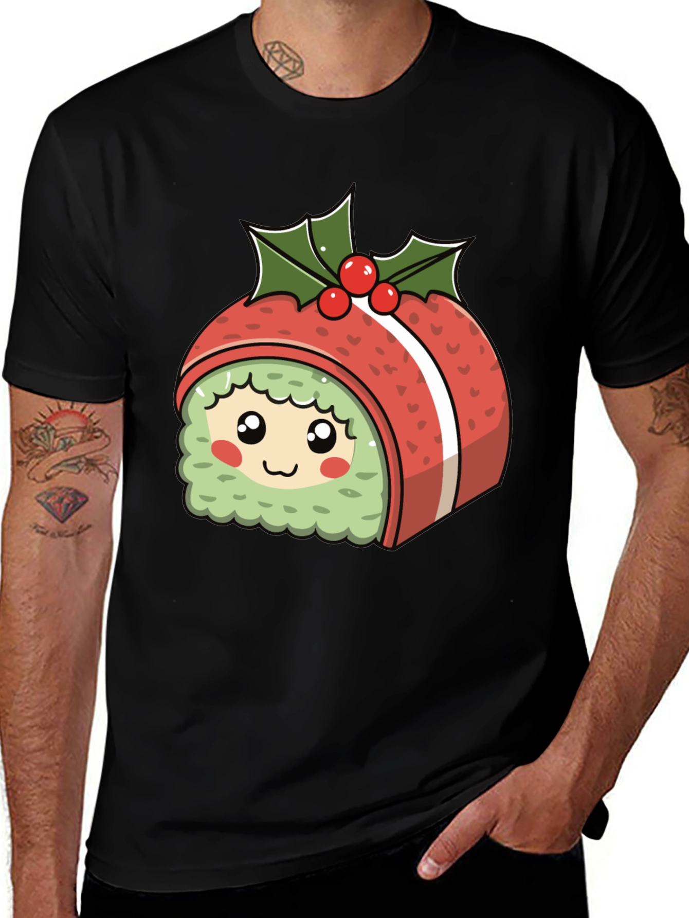 Variant 26 of Sushi Christmas T-Shirt