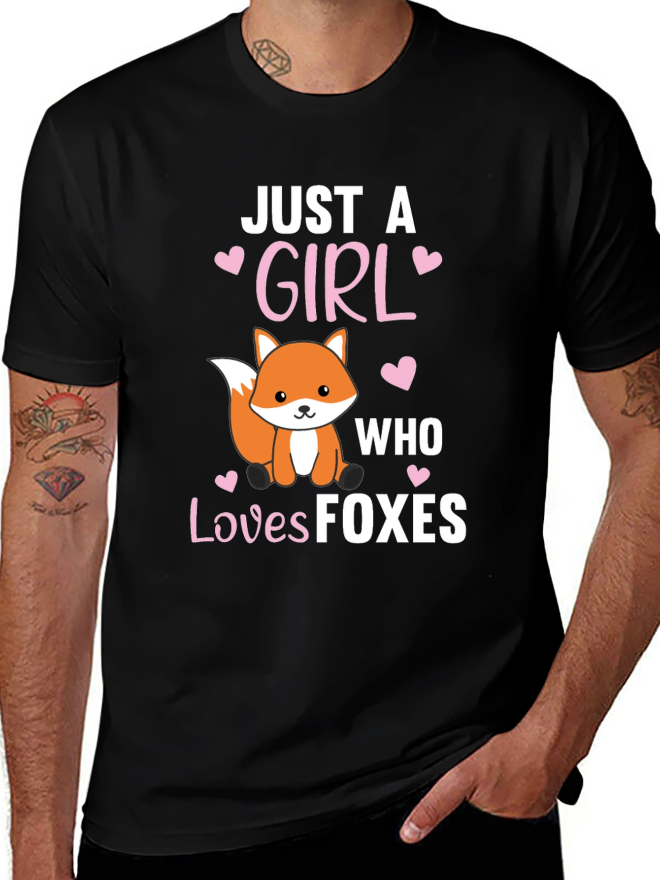 Variant 9 of Just a Girl Who Loves Foxes T-Shirt