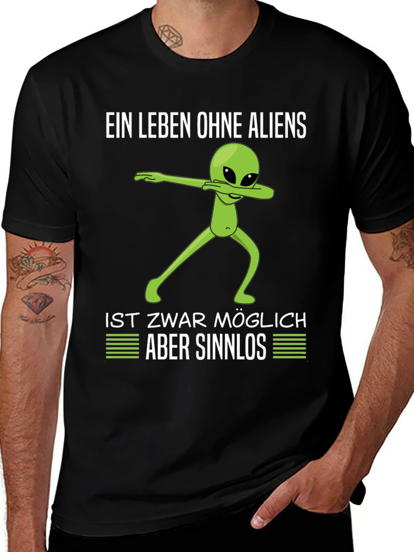 Alien Dab T-Shirt - "Life Without Aliens Is Pointless"