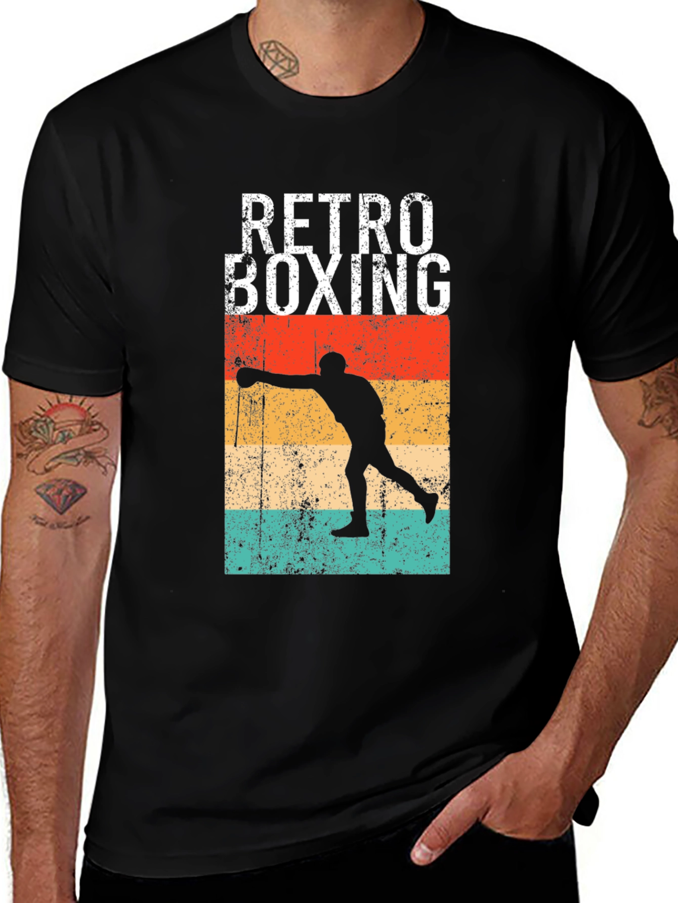Retro Boxing T-Shirt - Vintage Style Graphic Tee