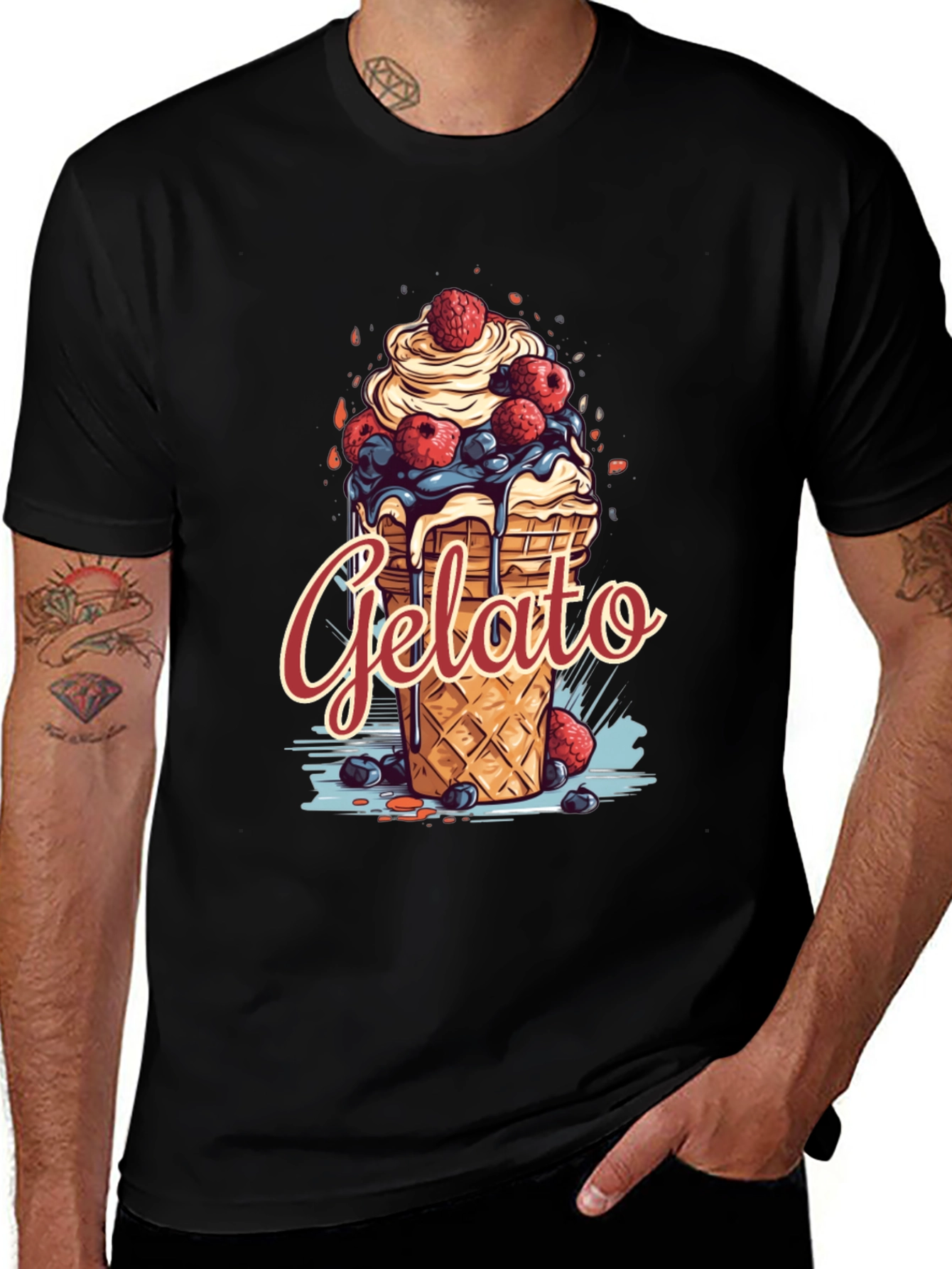 Variant 30 of Gelato Graphic Tee - Dessert Lover's T-Shirt