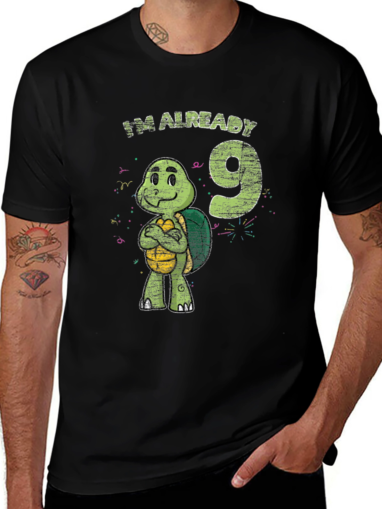 Variant 5 of I'm Already 9 Turtle Birthday T-Shirt