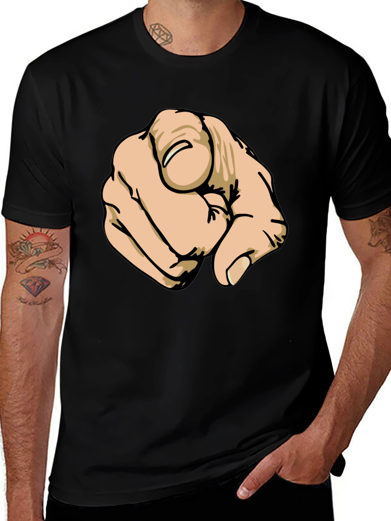 Variant 3 of Pointing Finger Graphic T-Shirt - You!