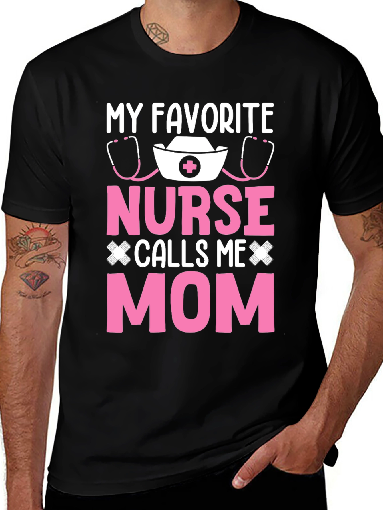 Variant 12 of My Favorite Nurse Calls Me Mom T-Shirt