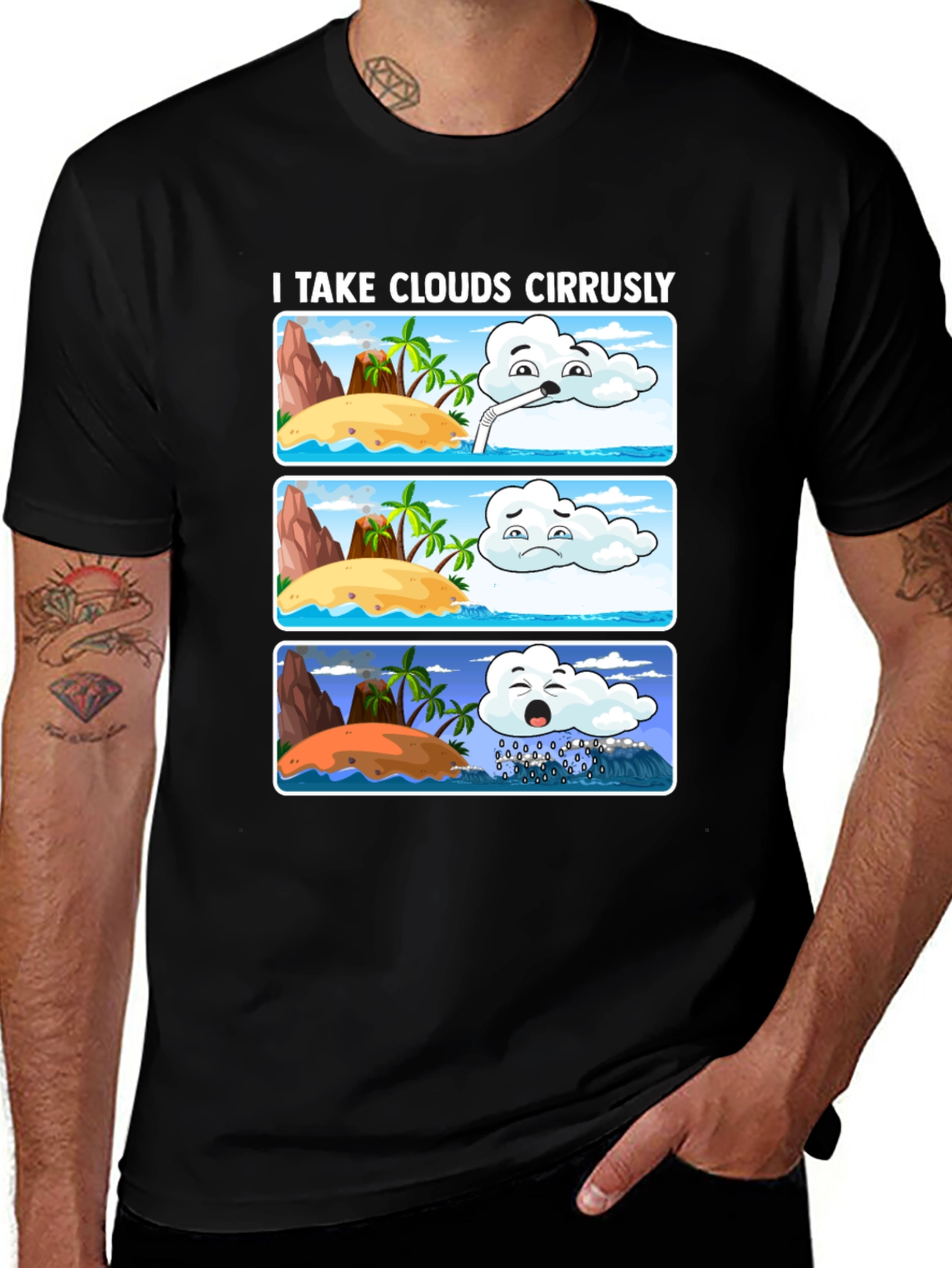 Variant 14 of Humorous Weather Cartoon T-Shirt