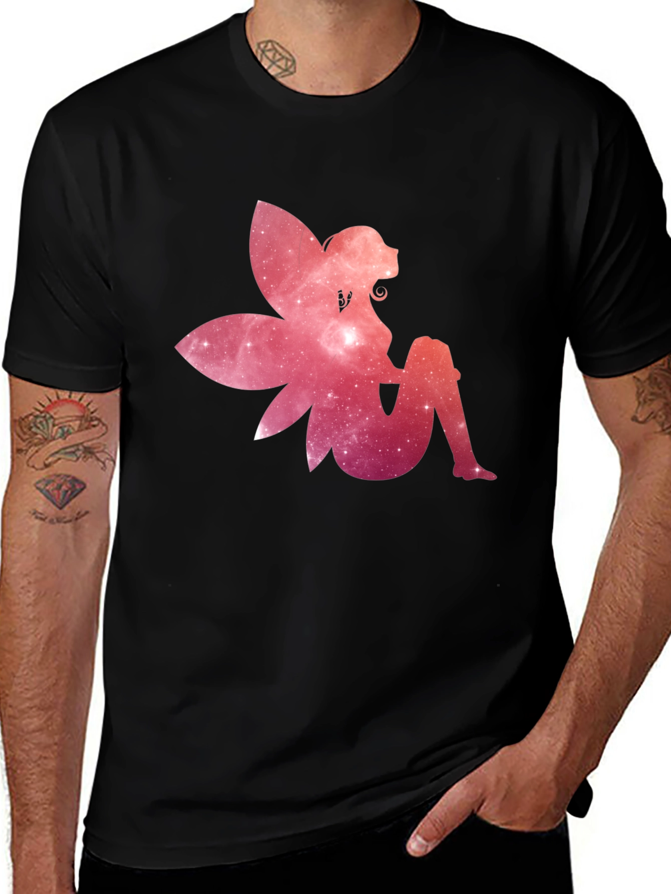 Variant 15 of Cosmic Fairy Graphic T-Shirt - Stylish Casual Wear