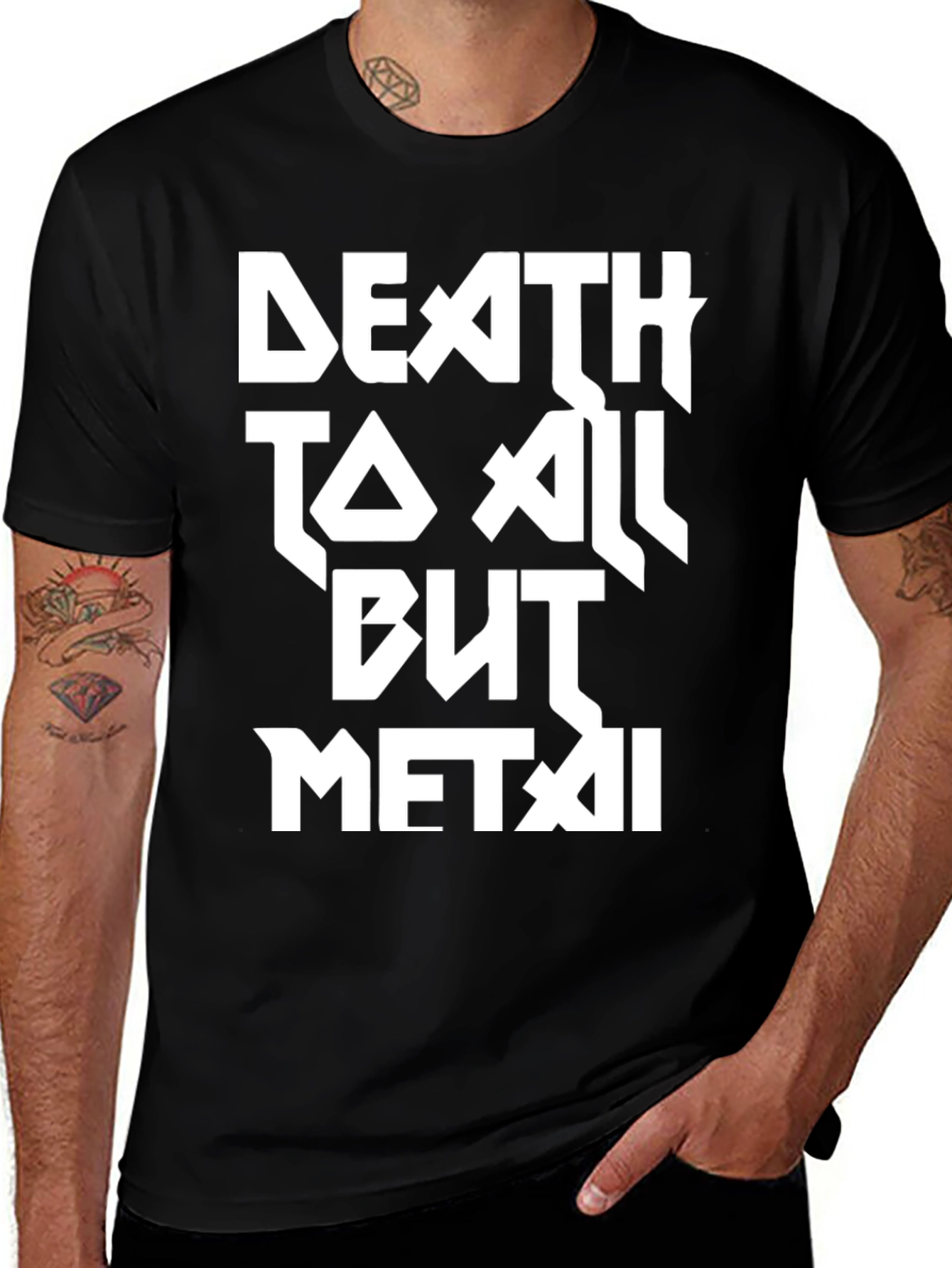 Variant 20 of Death To All But Metal Black Graphic Tee