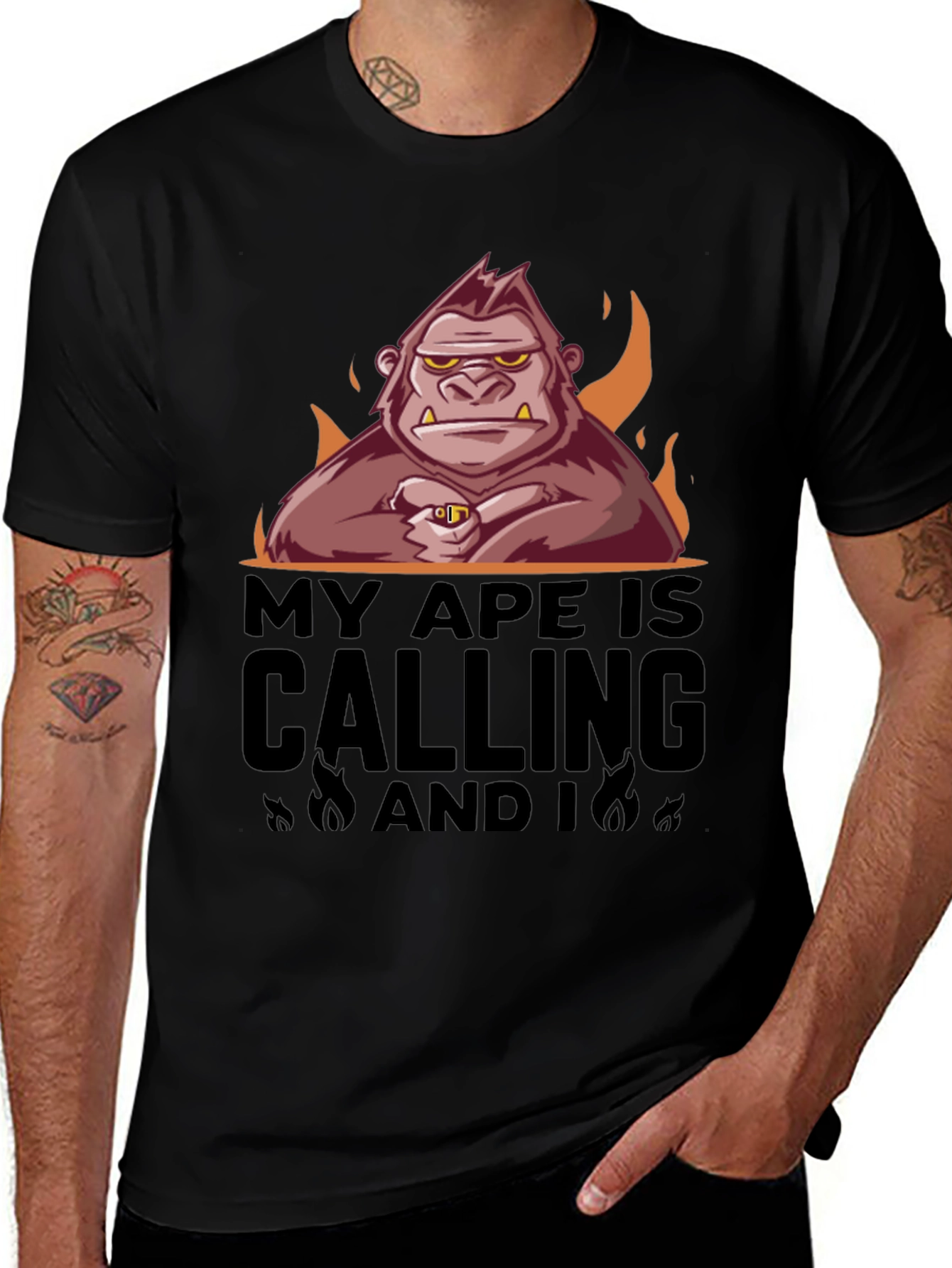 Variant 8 of My Ape Is Calling Graphic T-Shirt