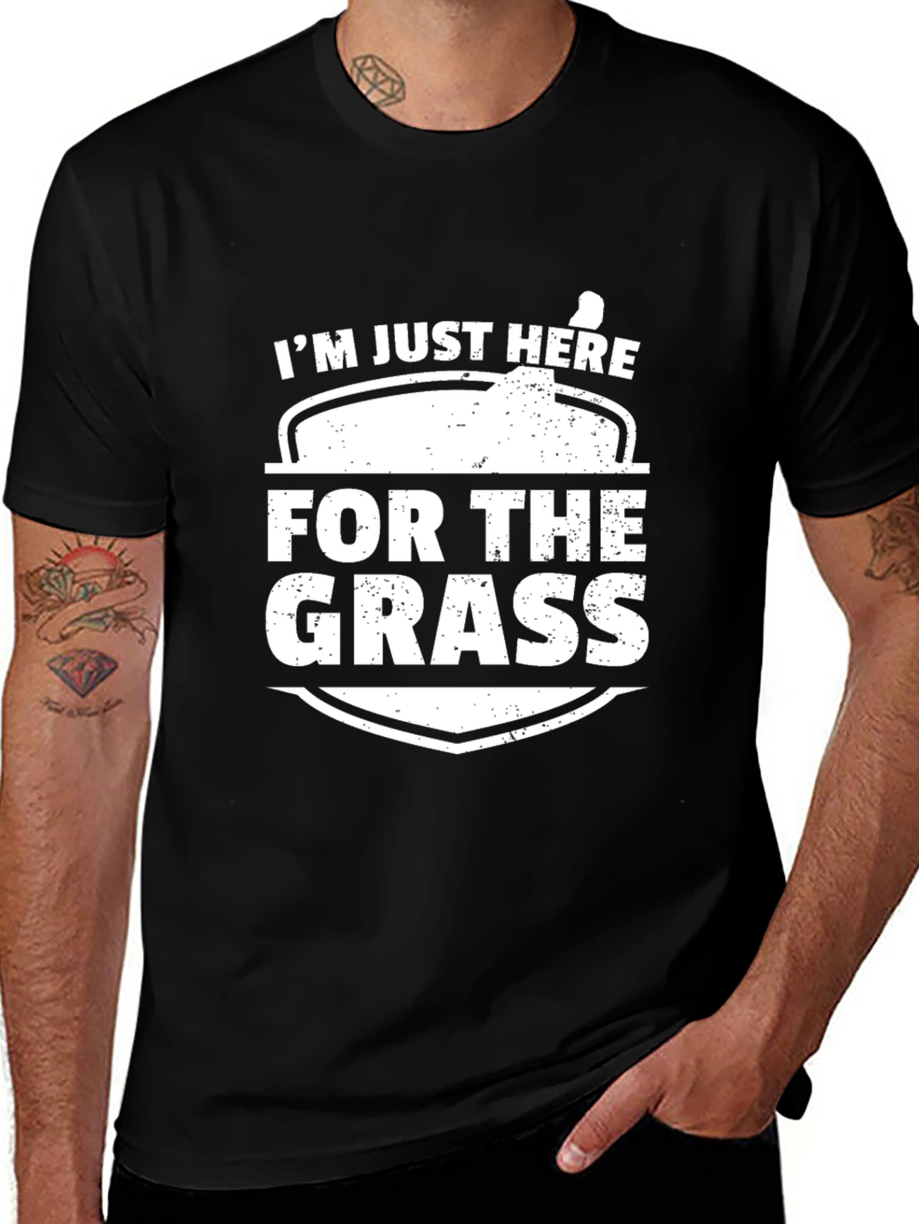Variant 27 of I'm Just Here For The Grass T-Shirt