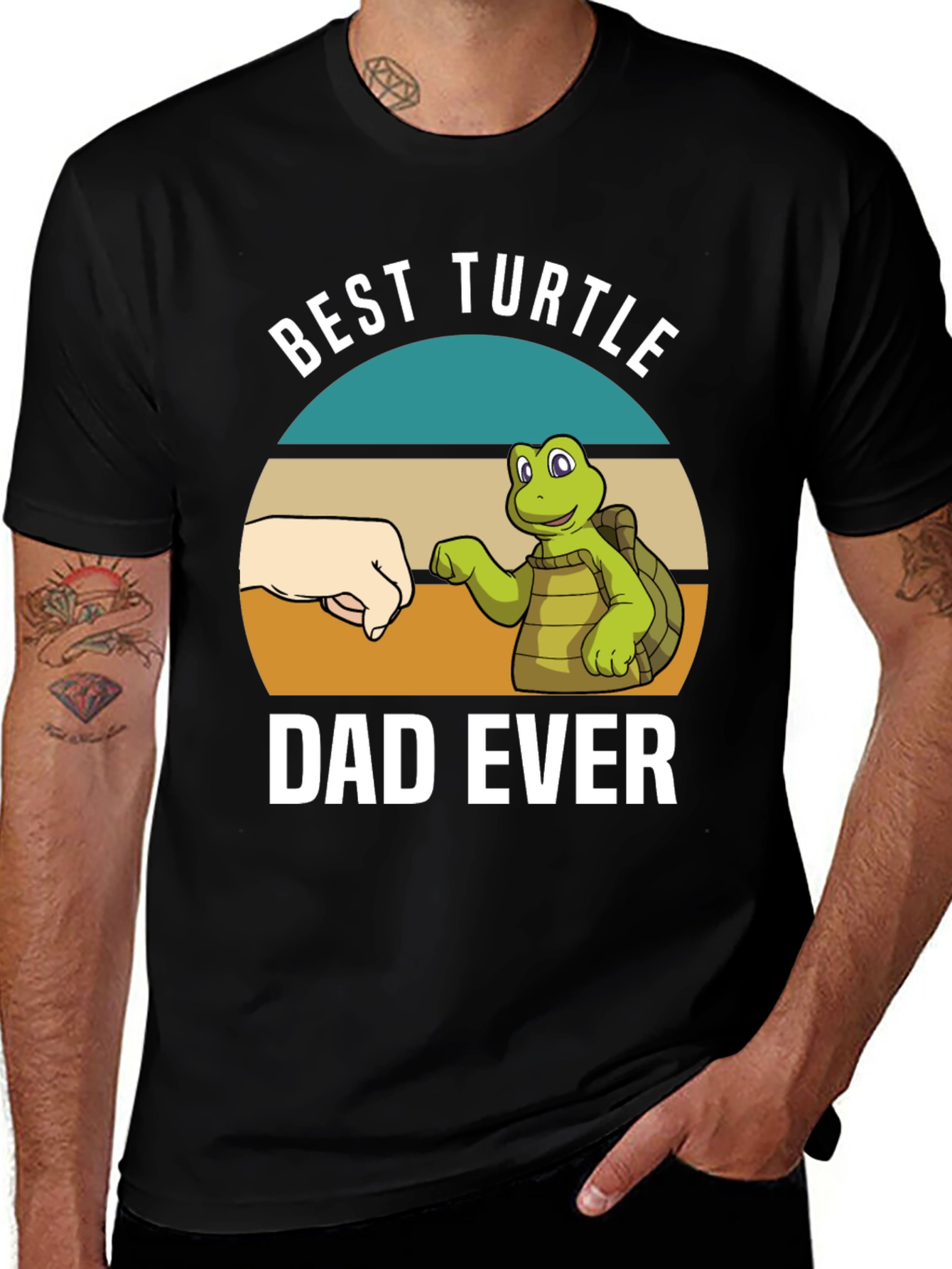 Variant 11 of Best Turtle Dad Ever T-Shirt