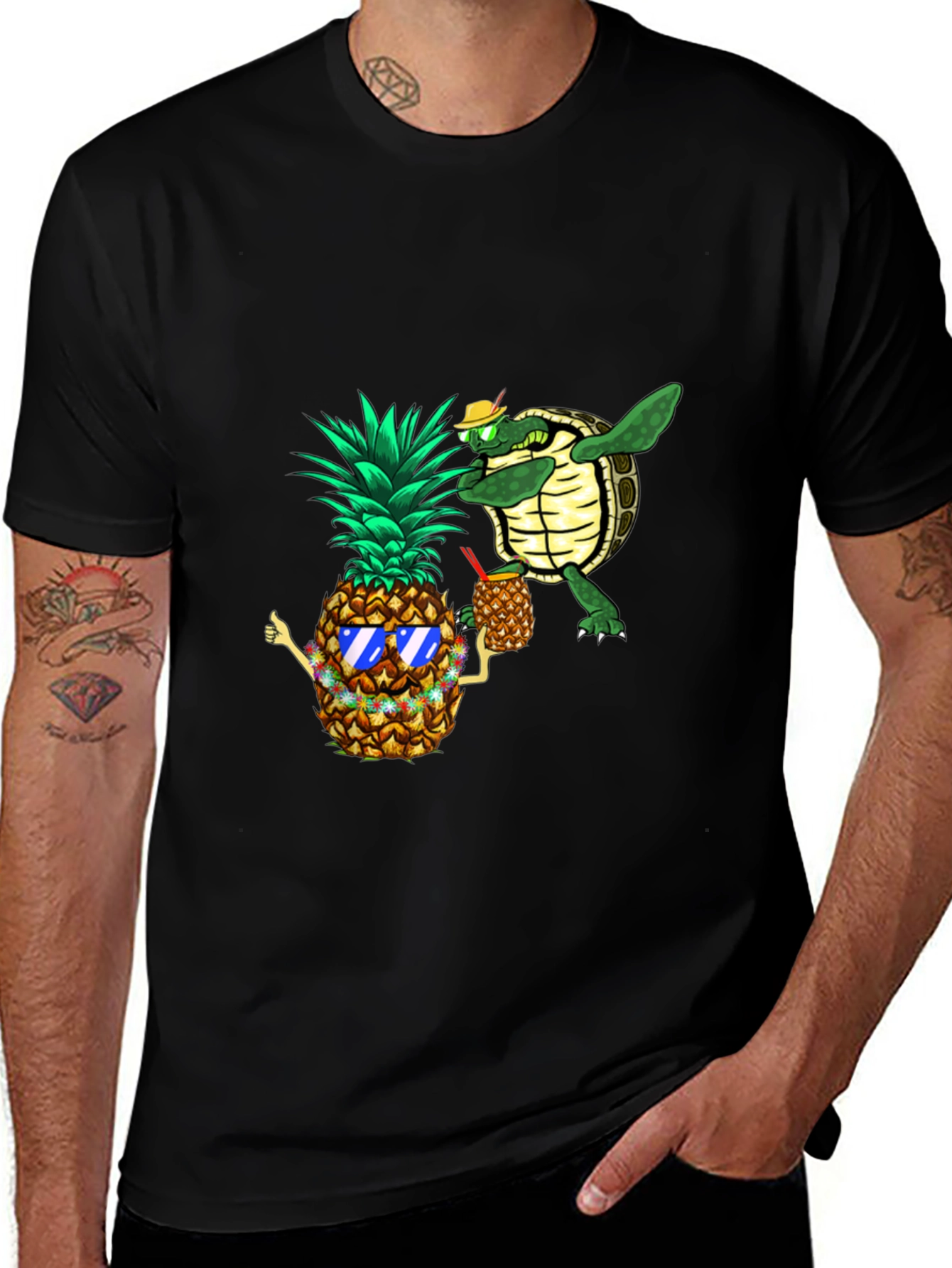Variant 16 of Pineapple & Turtle Graphic T-Shirt