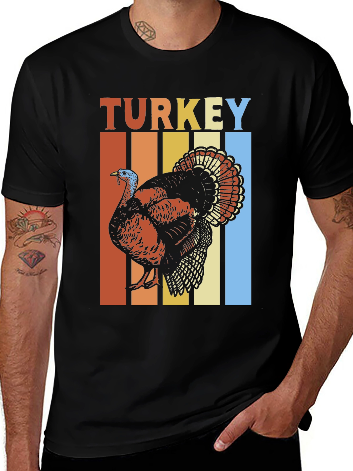 Variant 5 of Retro Turkey Graphic Tee