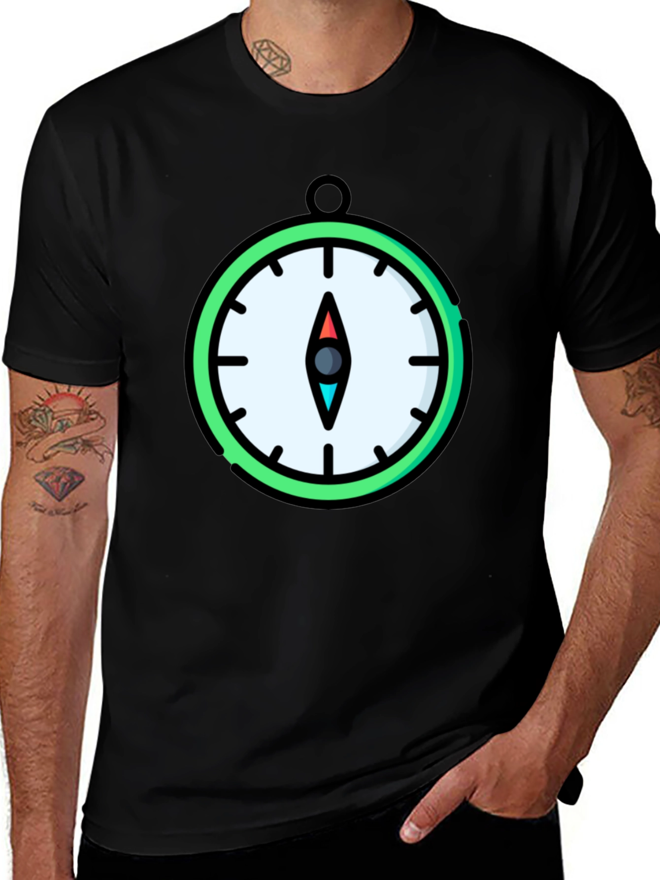 Variant 21 of Compass Graphic T-Shirt - Stylish Men's Tee