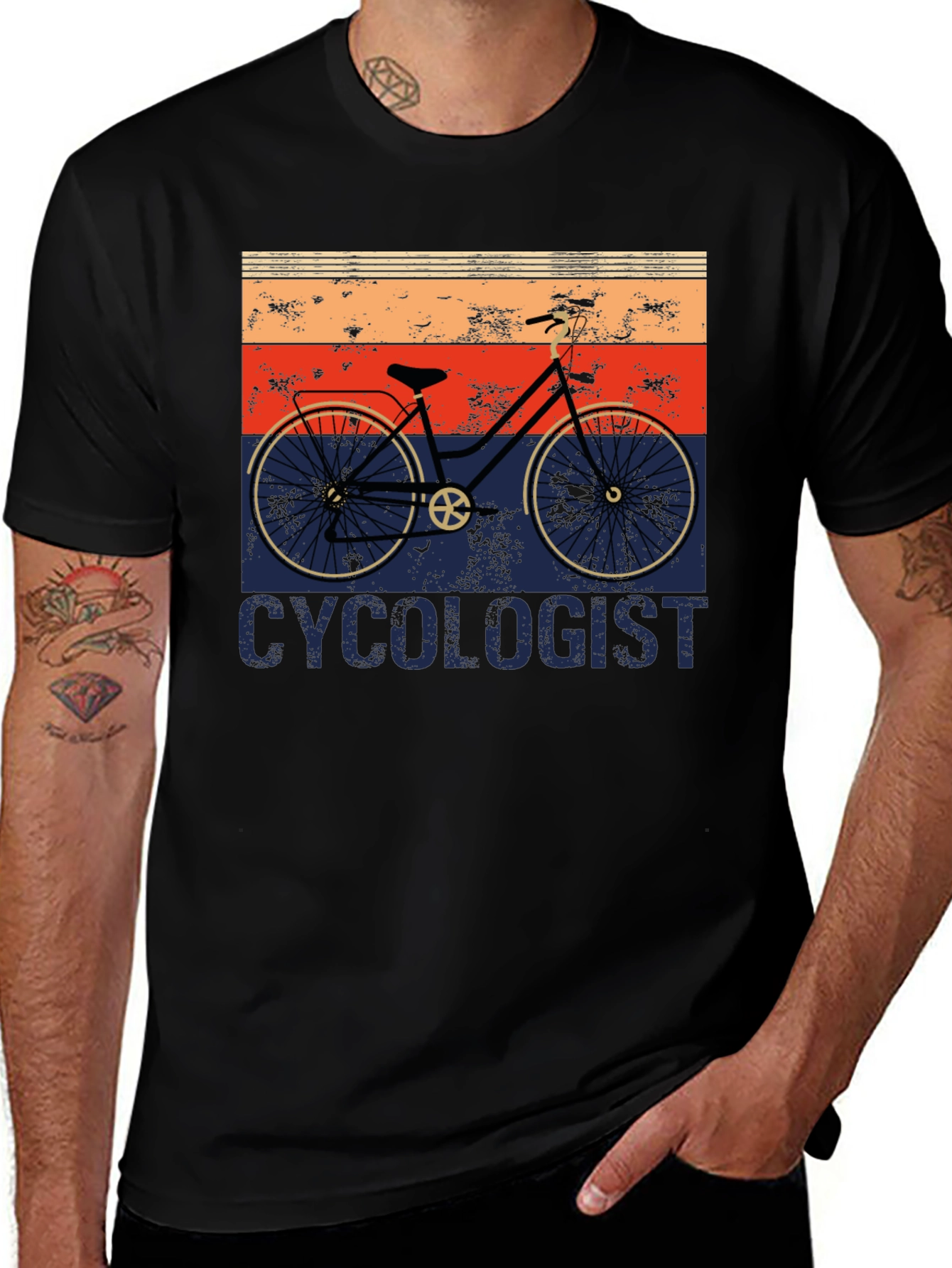 Variant 2 of Cycologist Retro Cycling T-Shirt