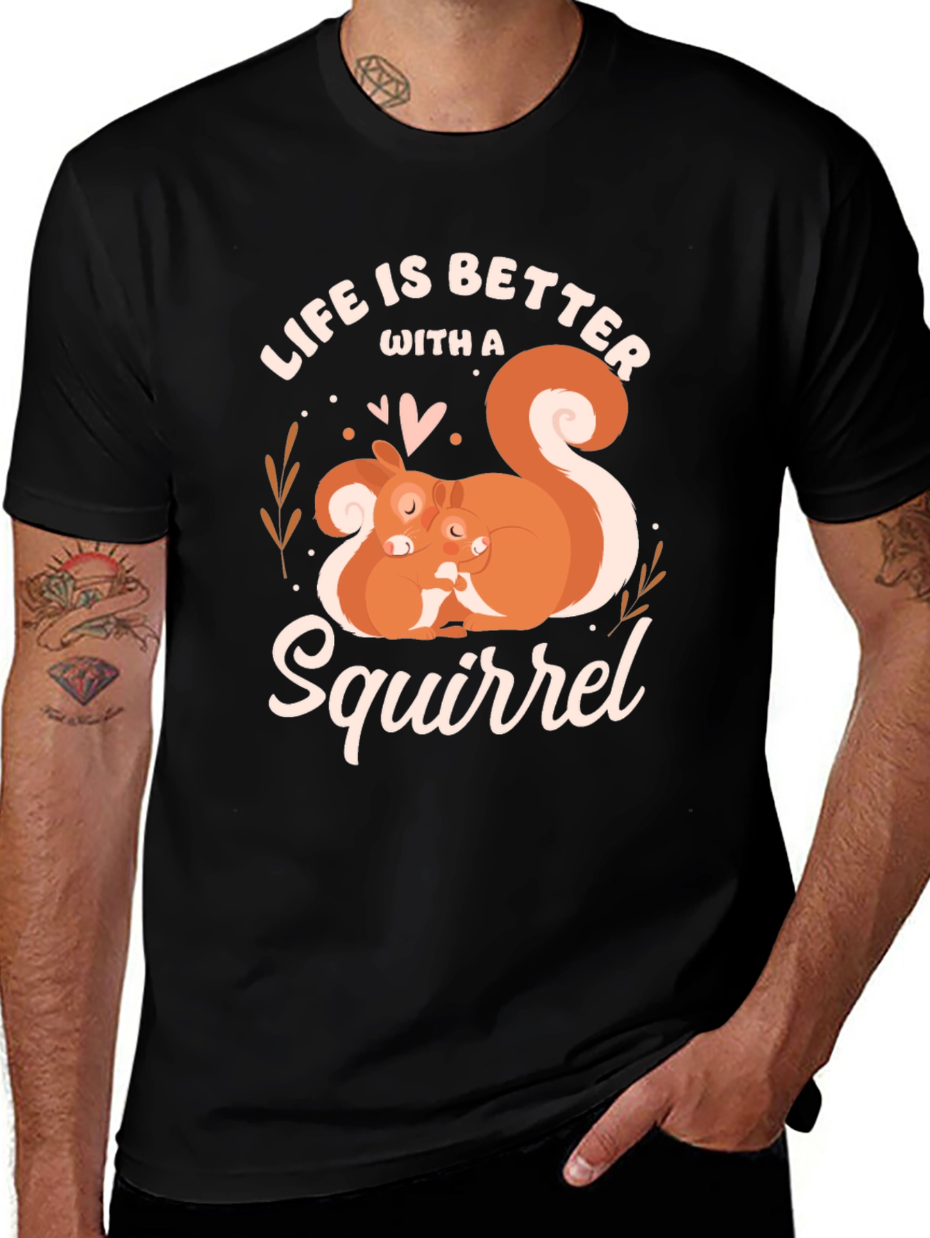 Variant 22 of Life is Better With a Squirrel Graphic T-Shirt
