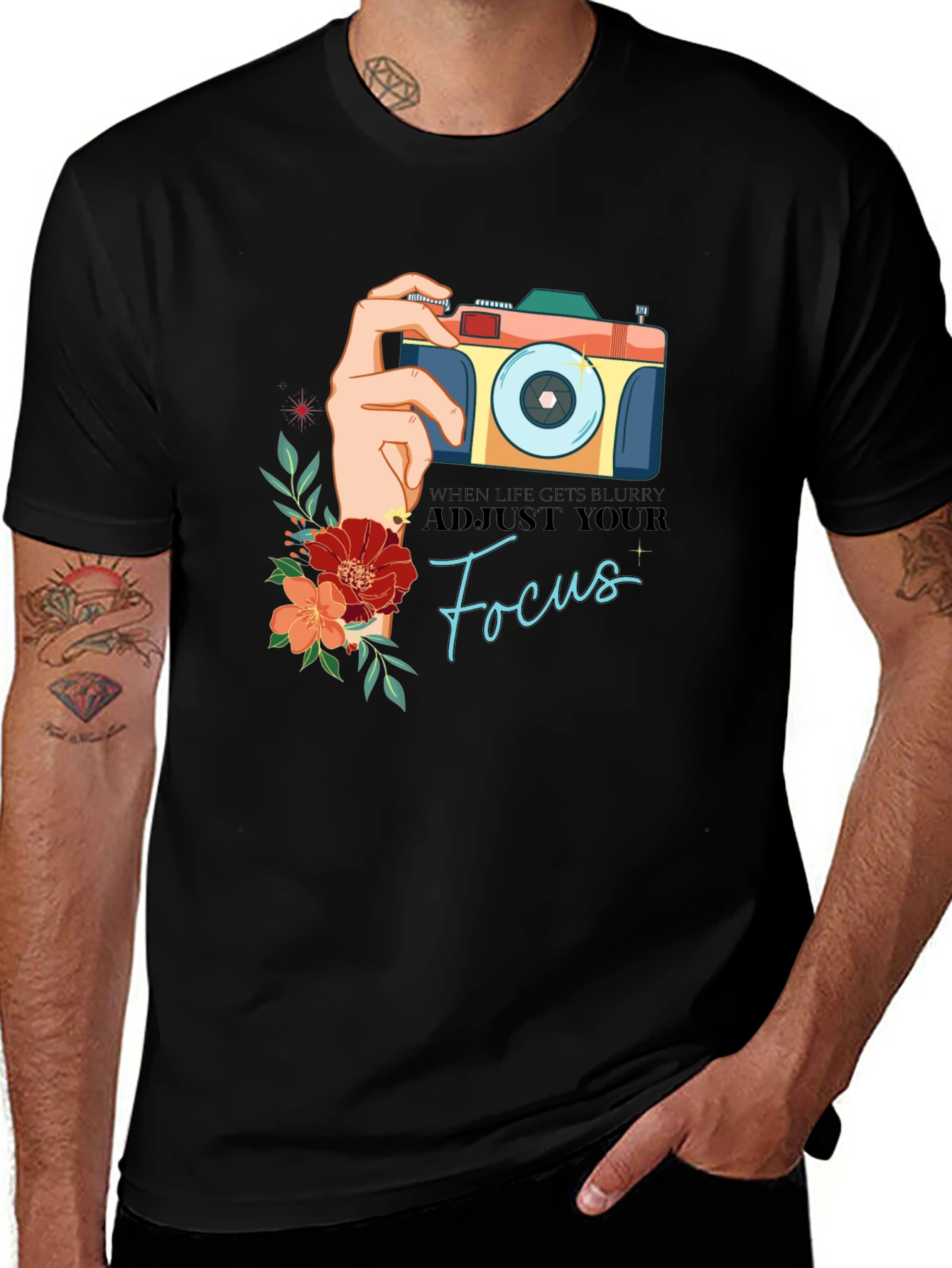 Variant 23 of Adjust Your Focus Graphic T-Shirt