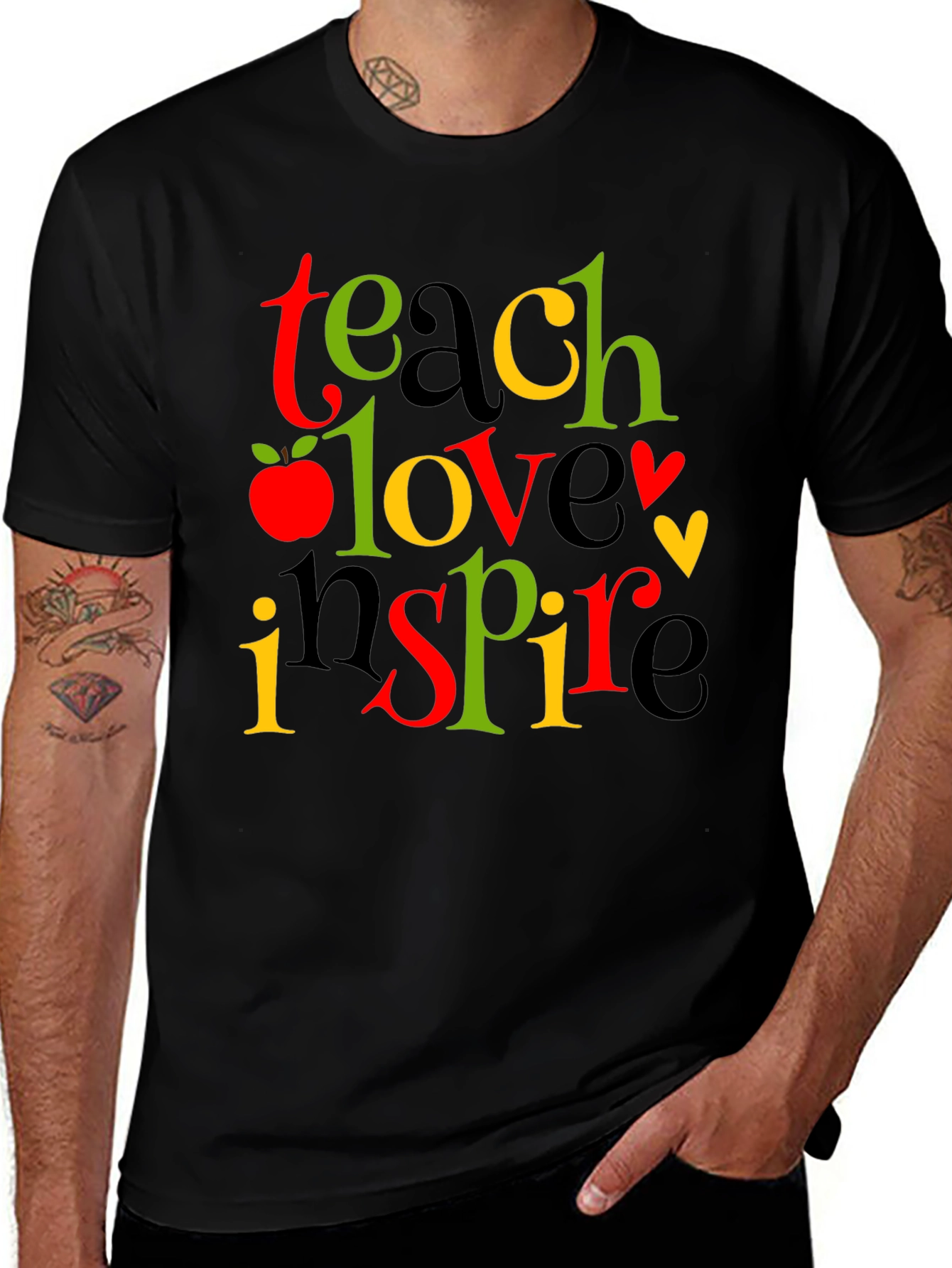 Variant 7 of Teach Love Inspire T-Shirt, Teacher Appreciation Gift