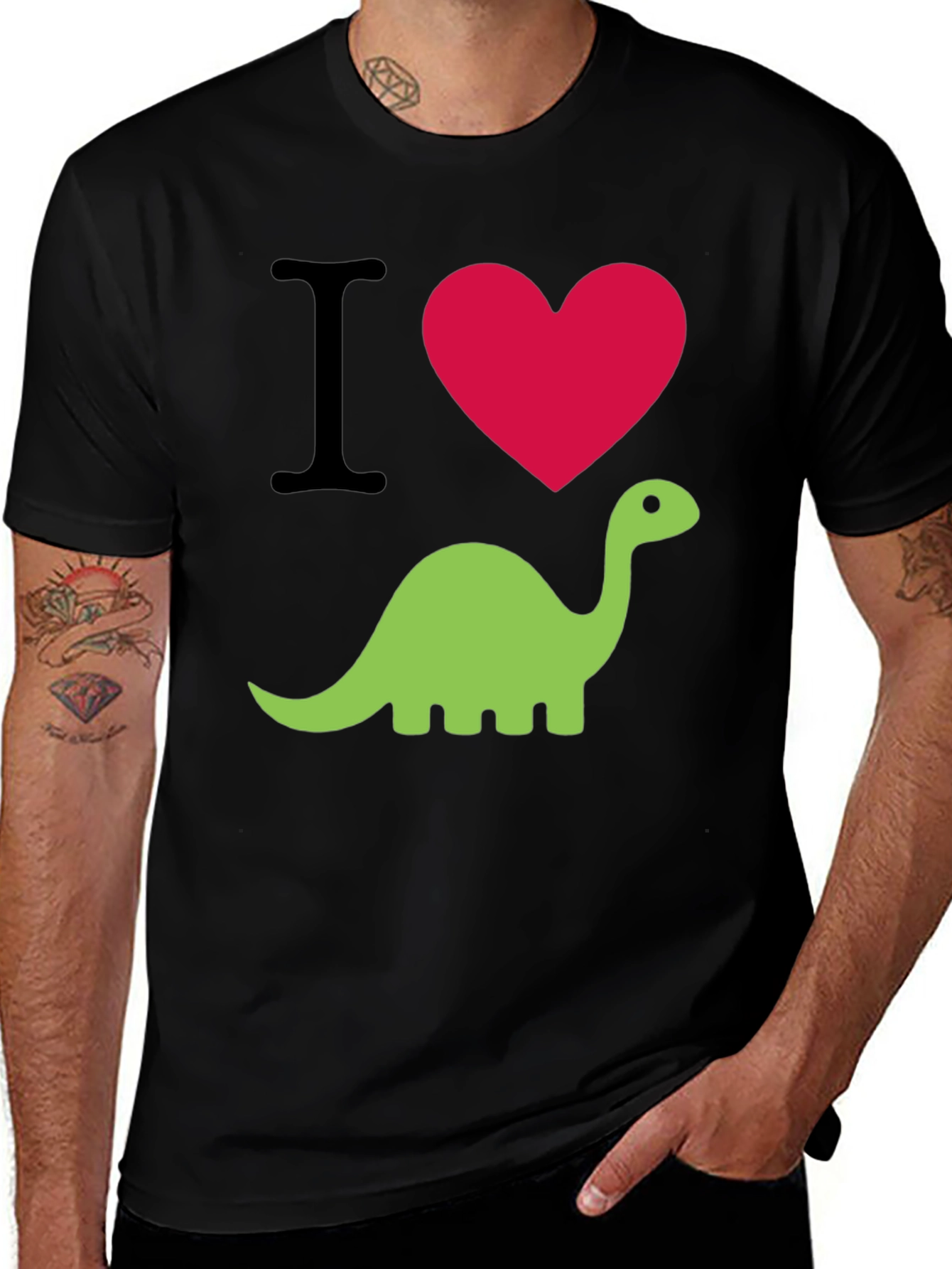 Variant 21 of I Heart Dinosaurs Tee - Fun Graphic T-Shirt