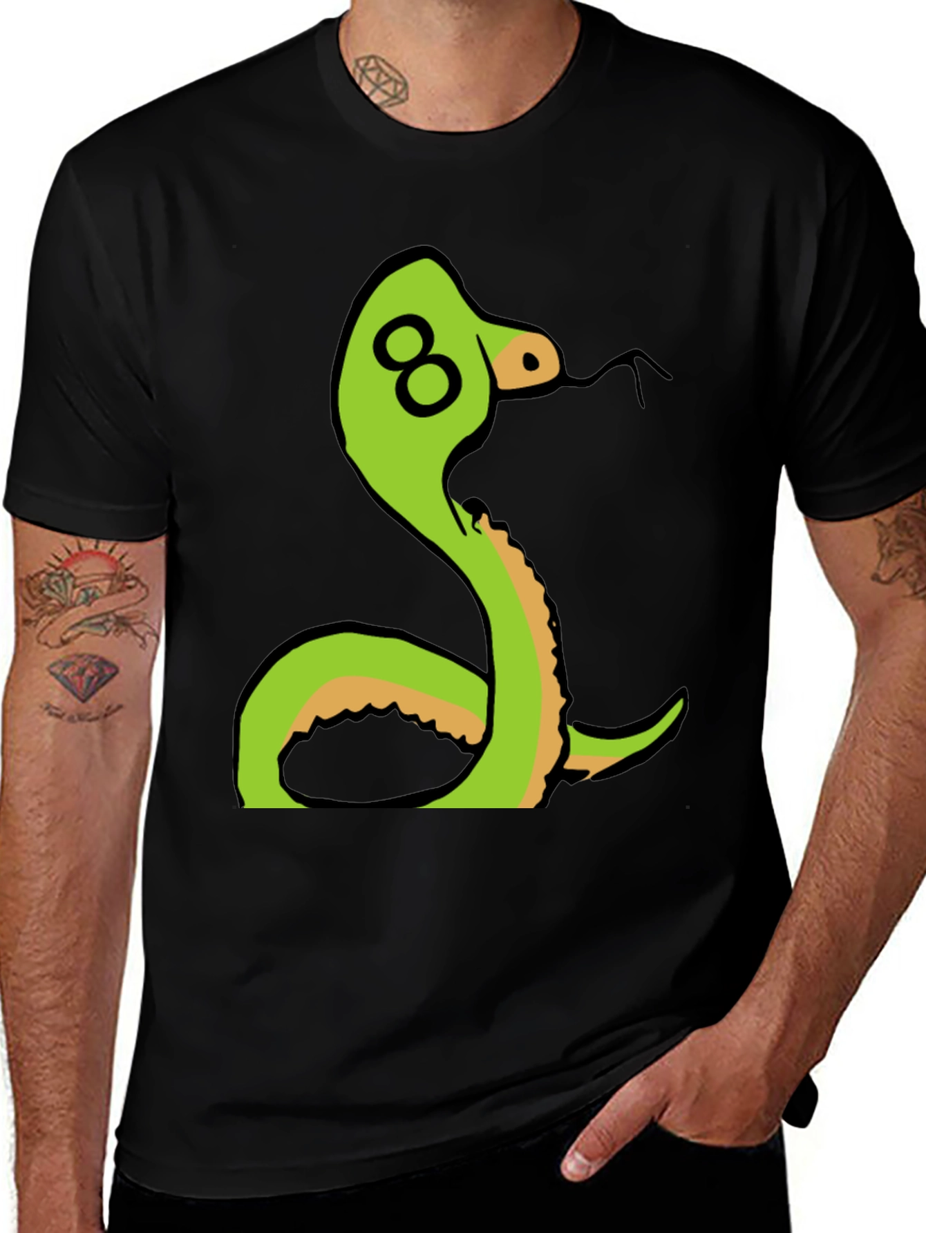 Variant 25 of Snake Graphic T-Shirt - Unique Design