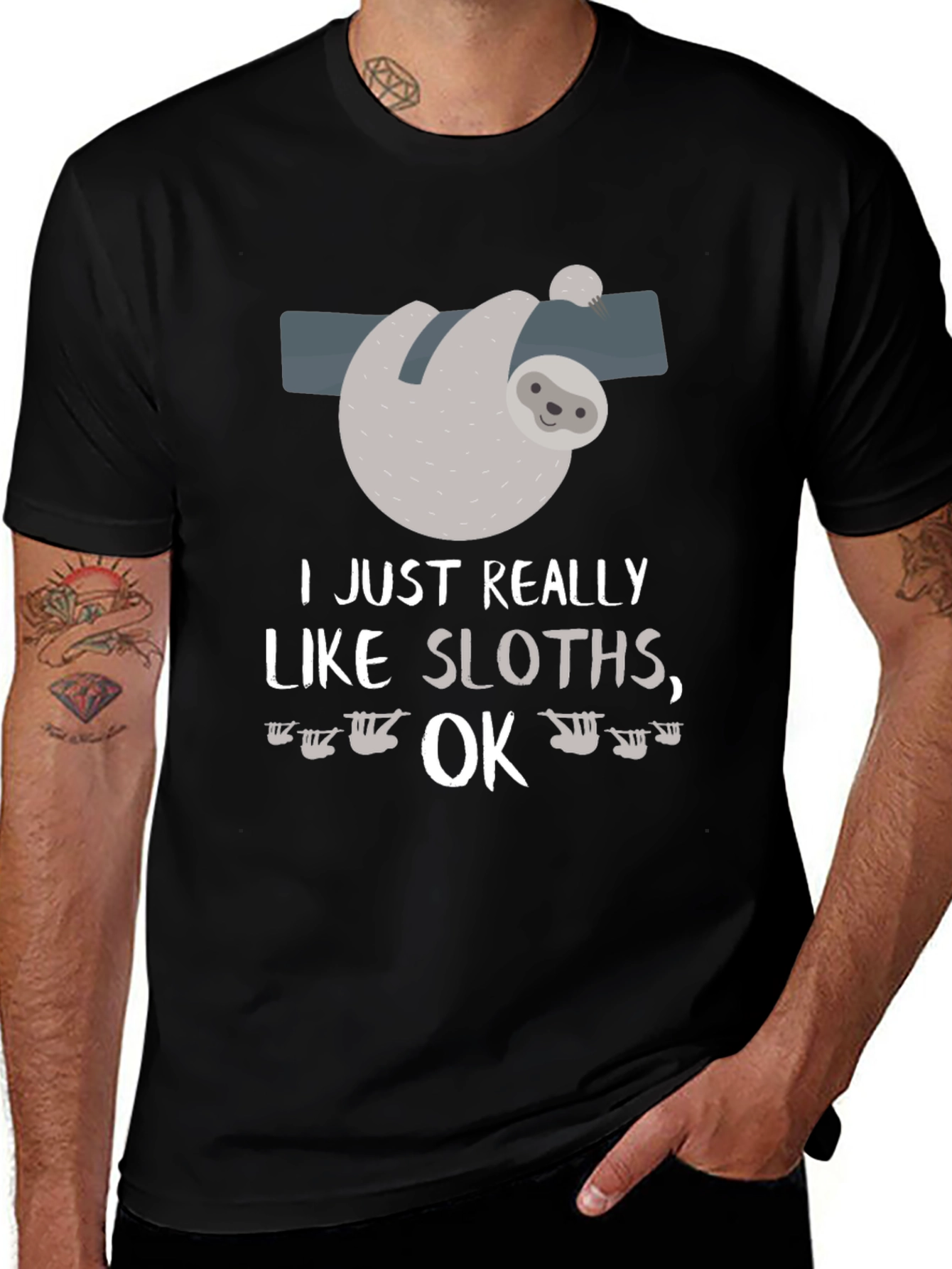 Variant 16 of Funny Sloth Lover T-Shirt I Just Really Like Sloths
