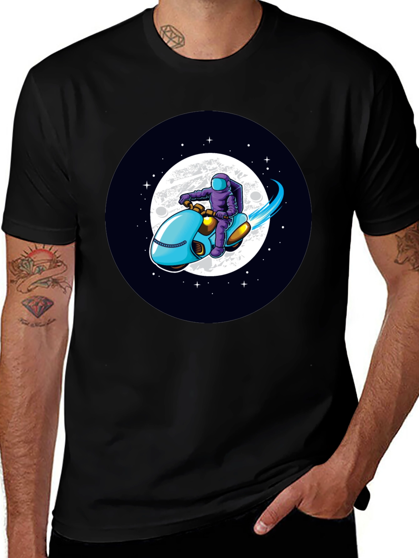Variant 25 of Astronaut Scooter T-Shirt