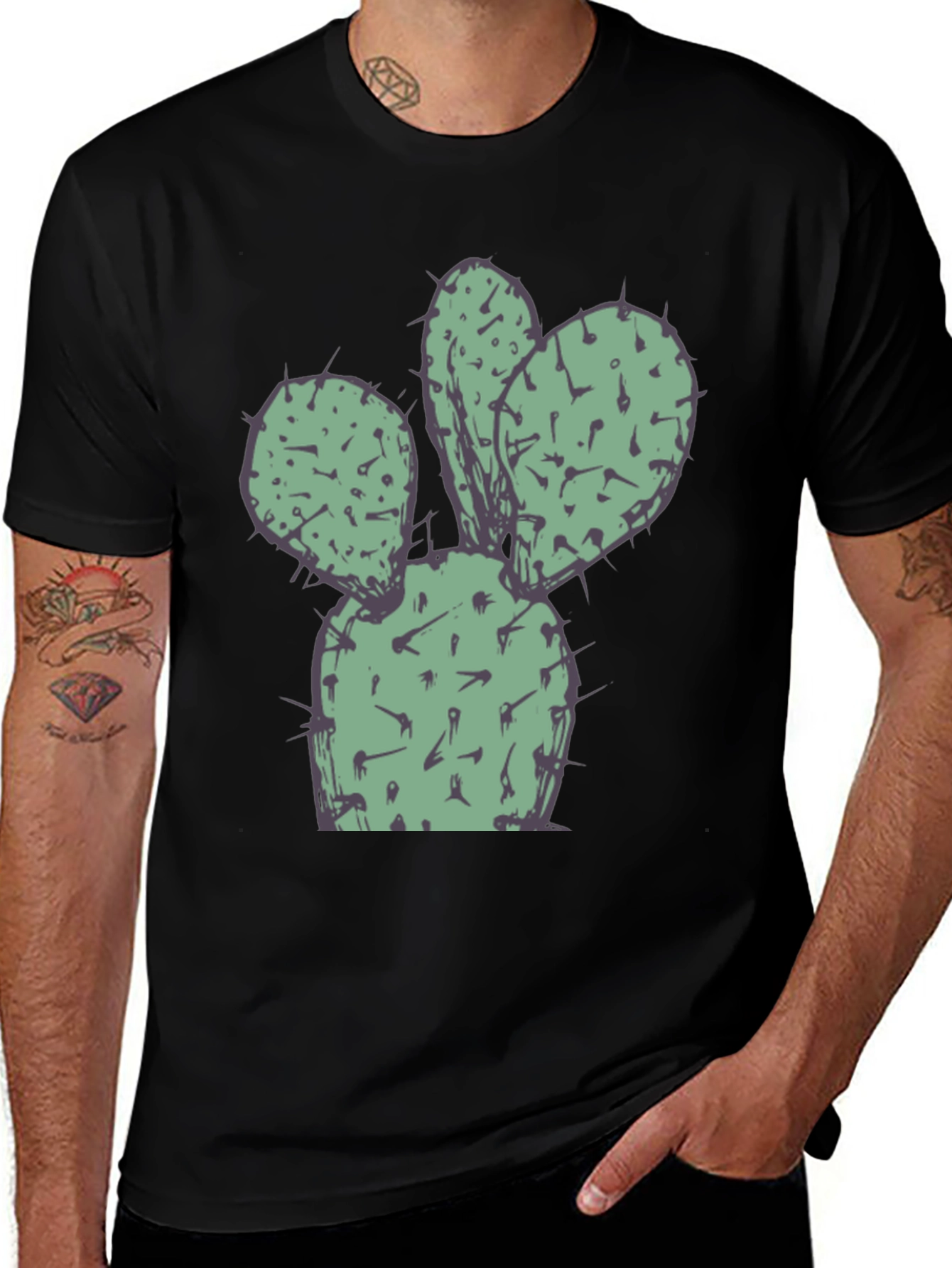 Variant 12 of Cactus Graphic Tee - Soft & Stylish!