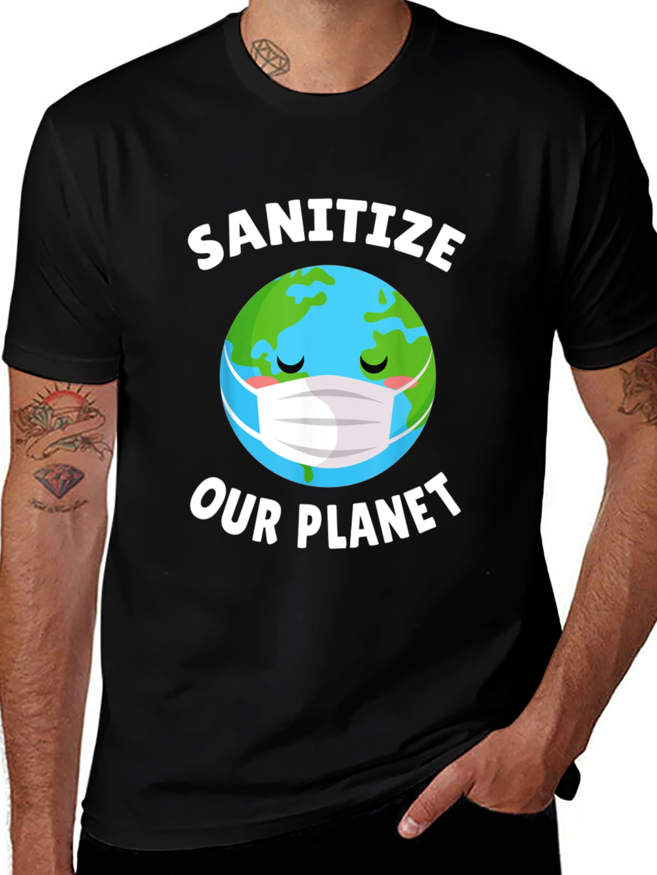 Variant 22 of Sanitize Our Planet T-Shirt