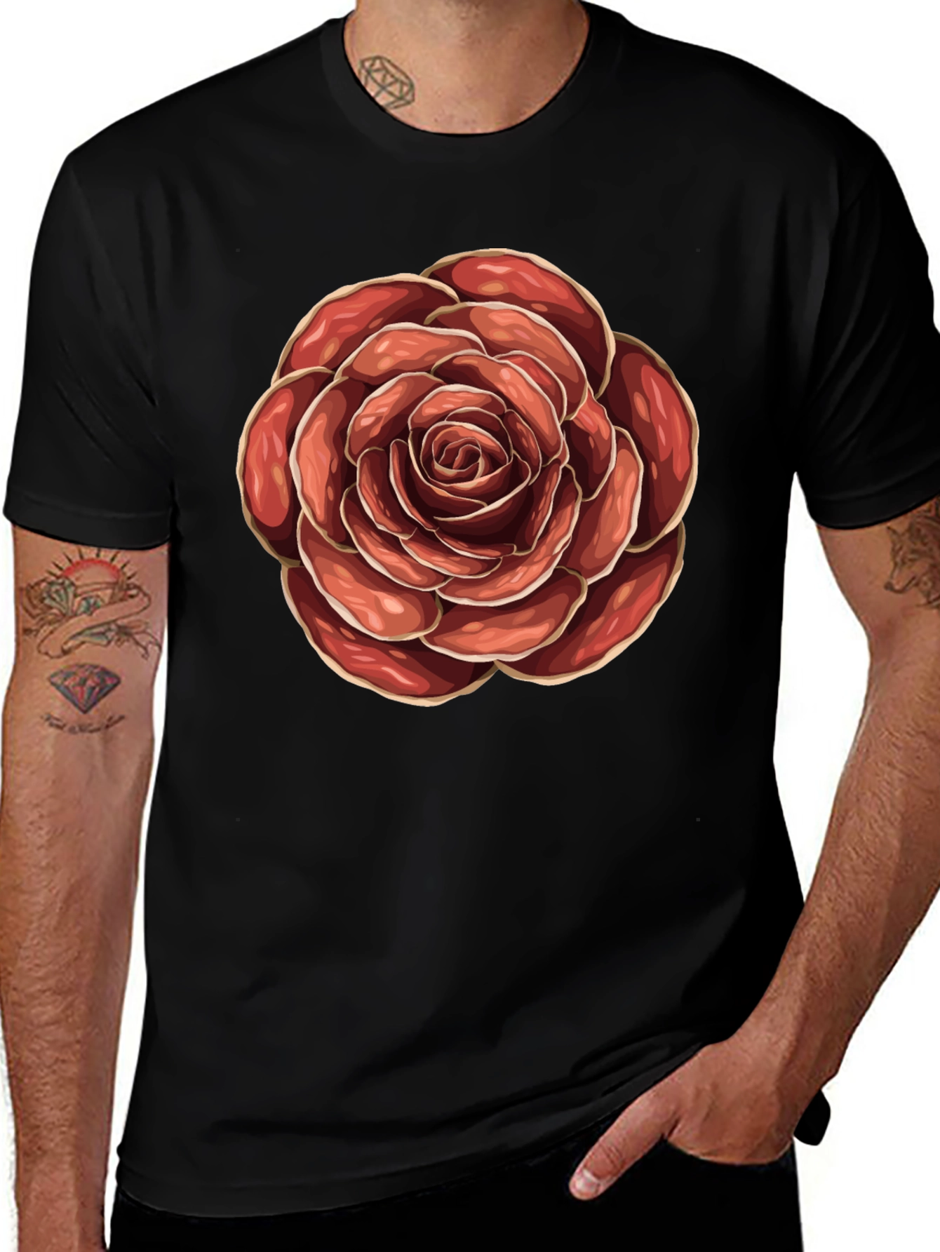 Variant 2 of Rose Graphic Tee - Stylish Casual Wear