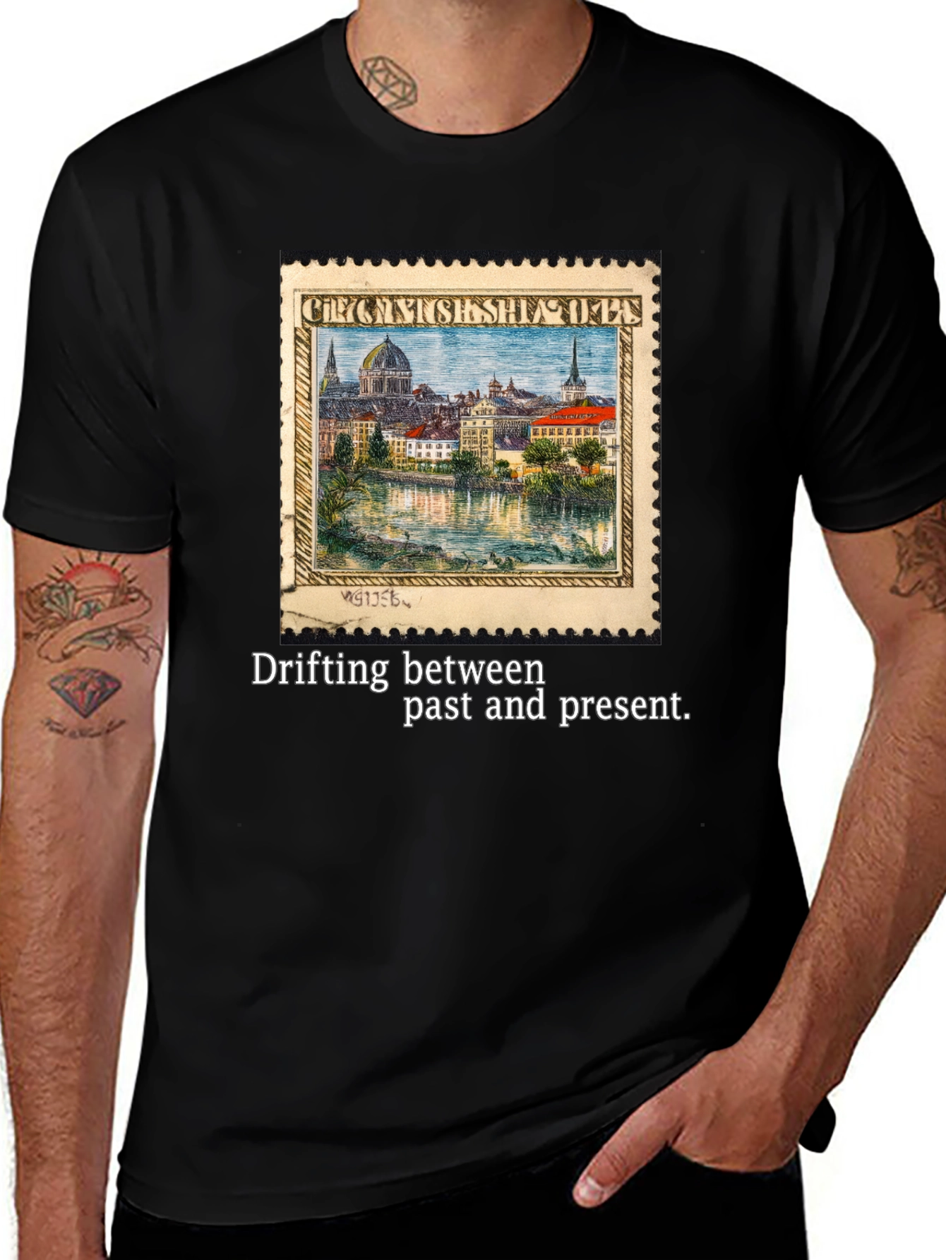 Variant 6 of Vintage Cityscape T-Shirt