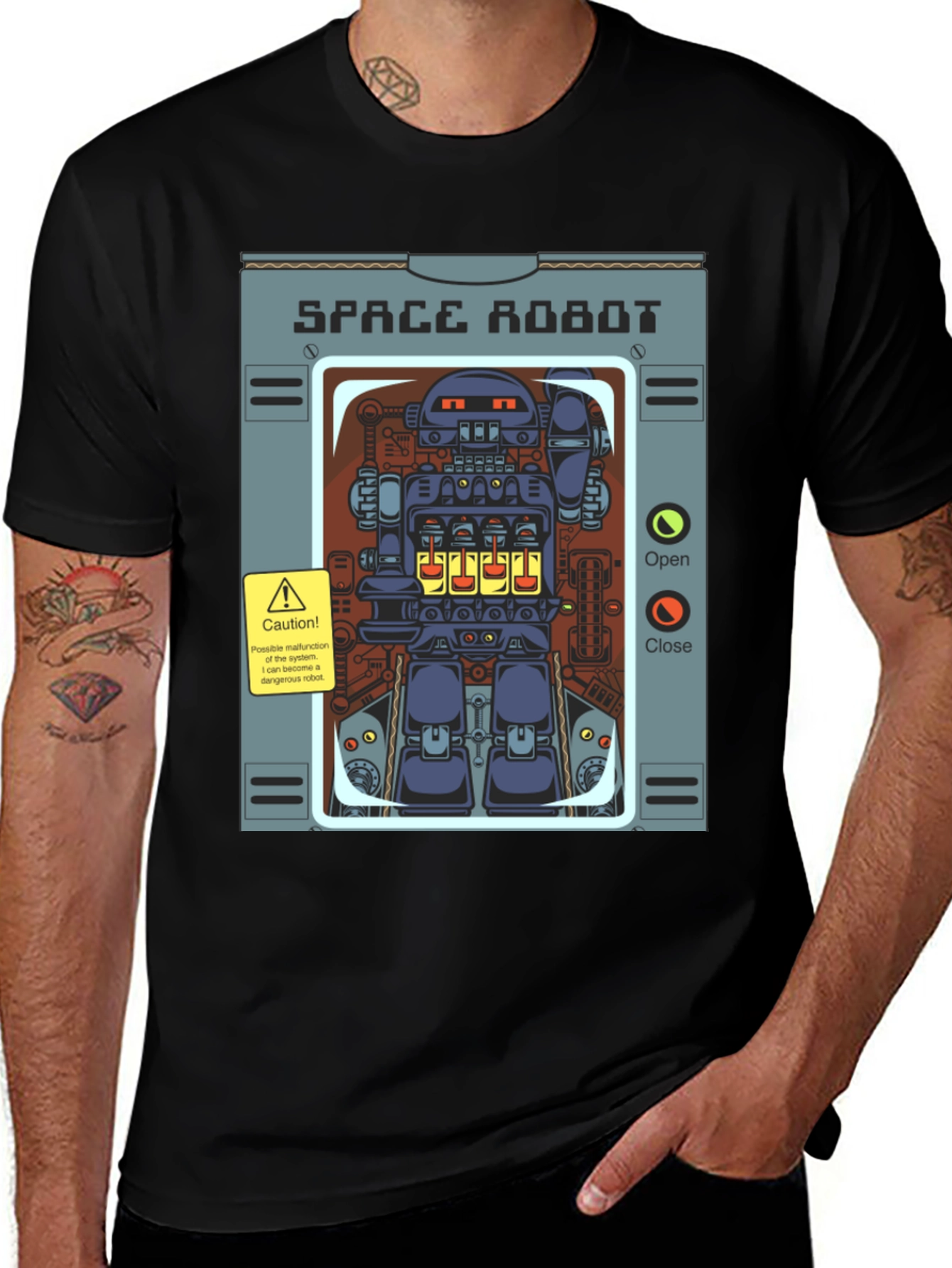 Variant 29 of Space Robot T-Shirt - Fun Sci-Fi Graphic Tee