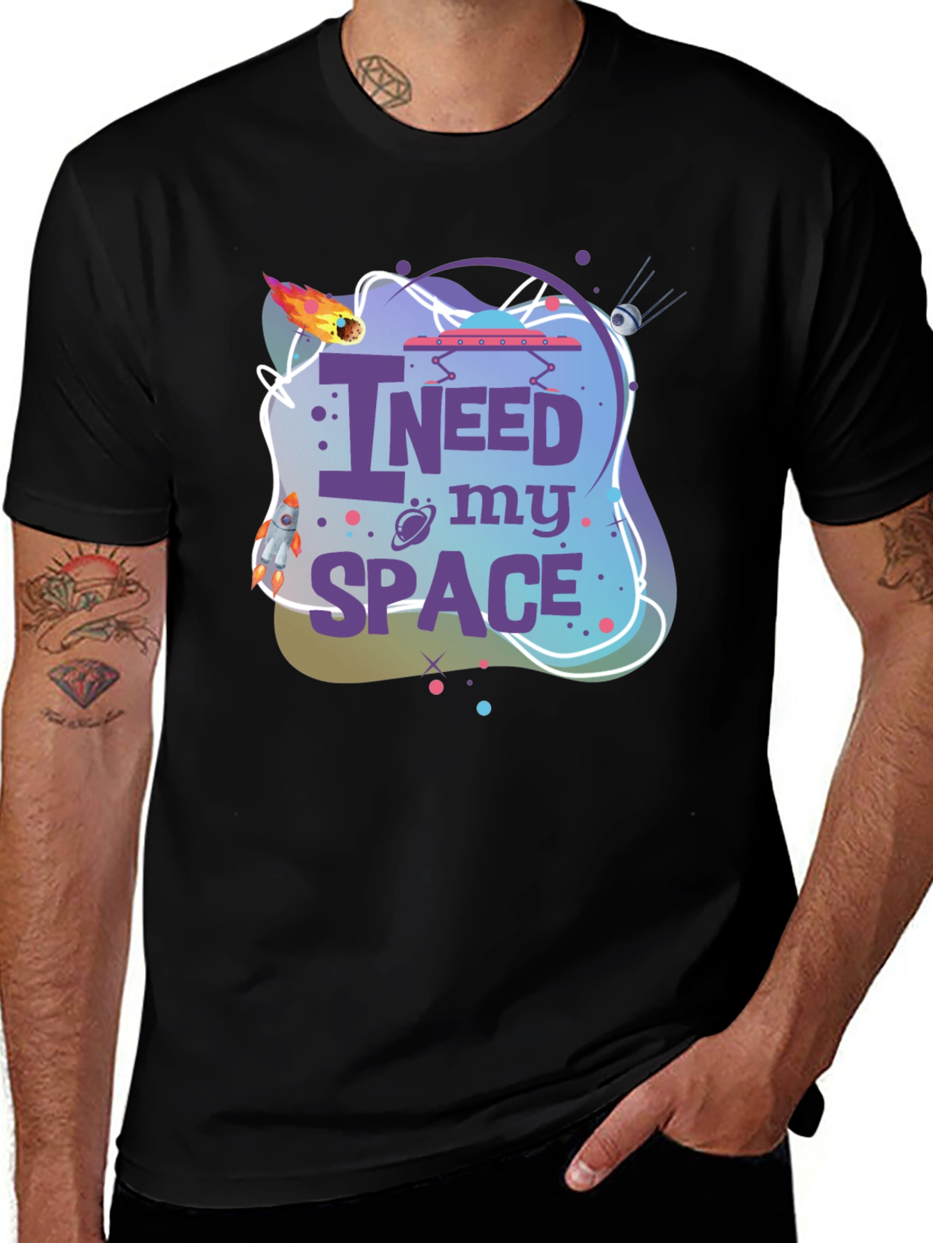 Variant 11 of I Need My Space Graphic Tee