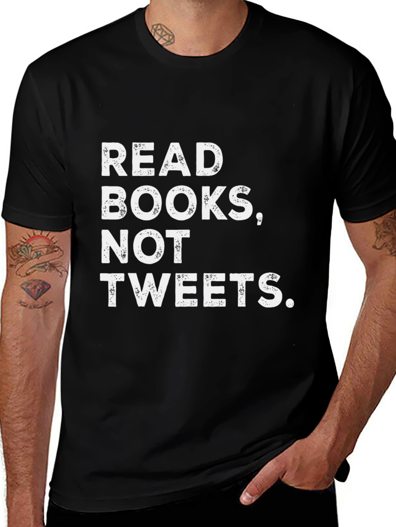 Variant 9 of Read Books, Not Tweets T-Shirt