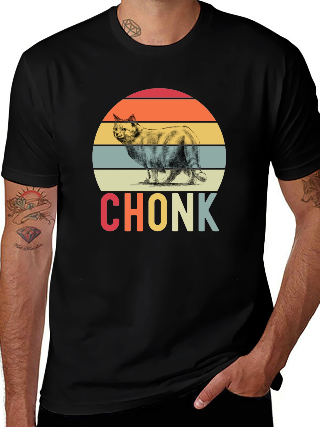 Variant 24 of Retro Chonk Cat T-Shirt