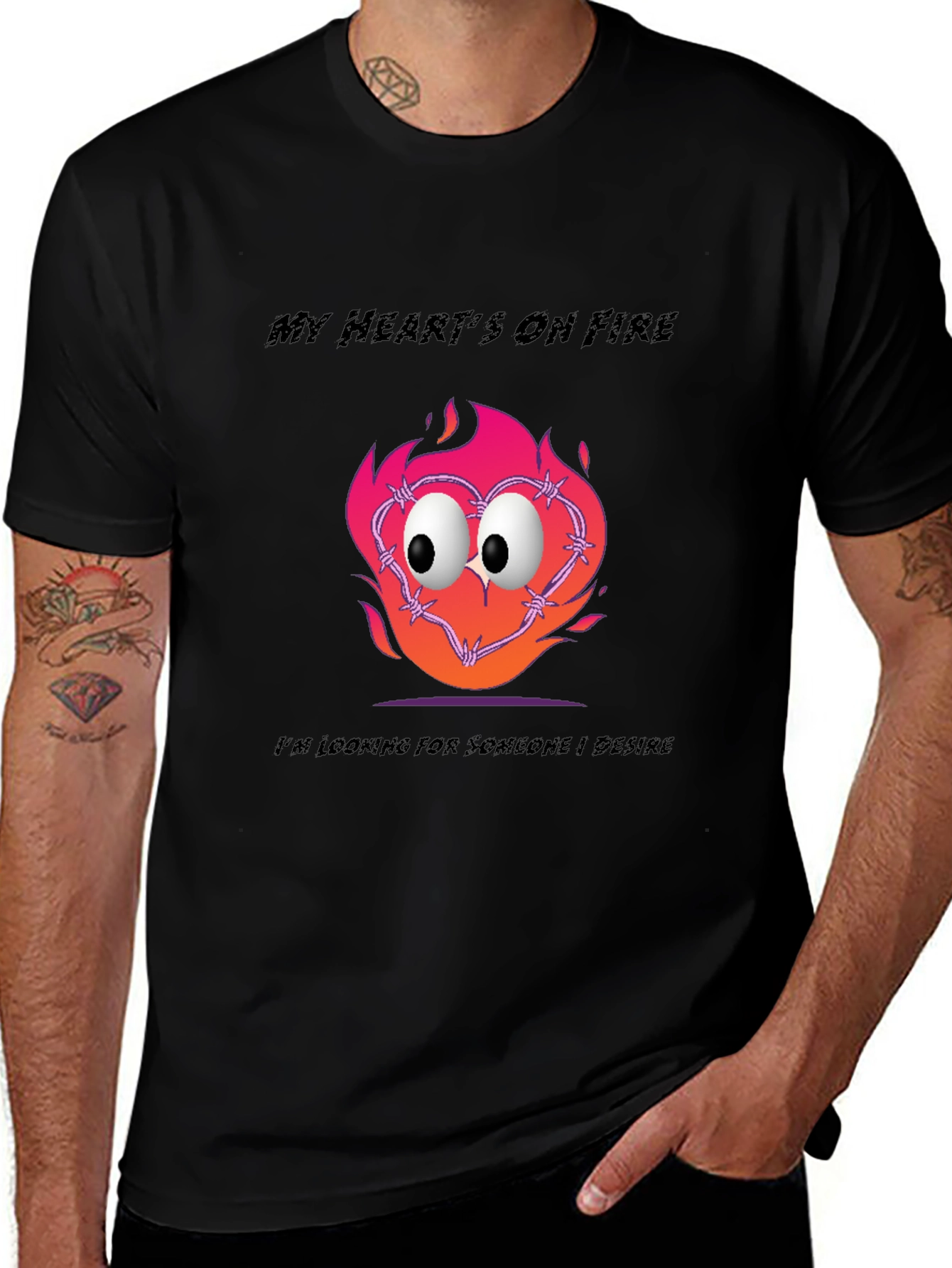 Variant 7 of My Heart's on Fire Graphic Tee