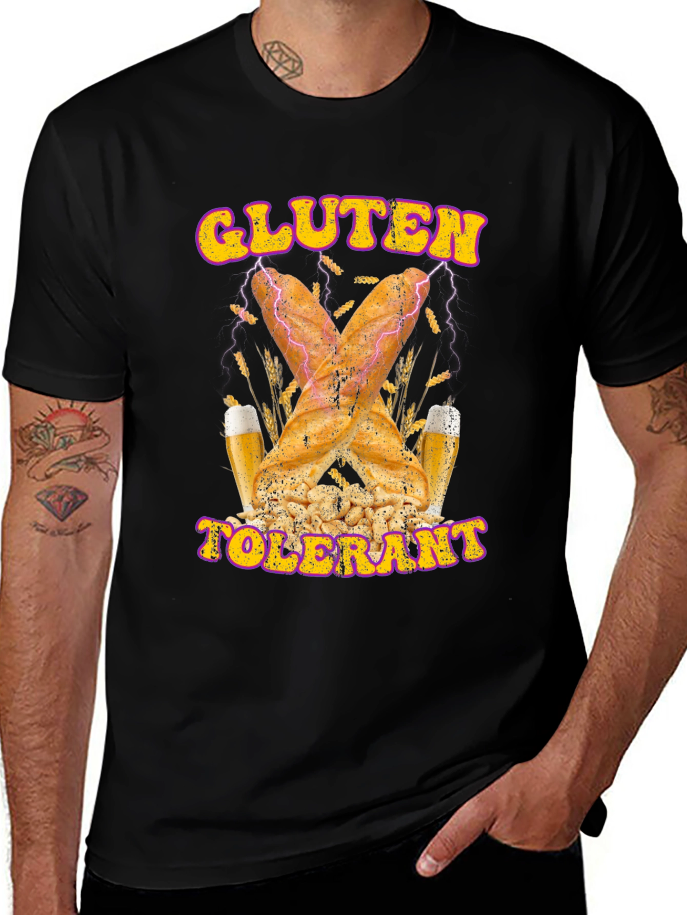 Variant 4 of Gluten Tolerant Graphic T-Shirt