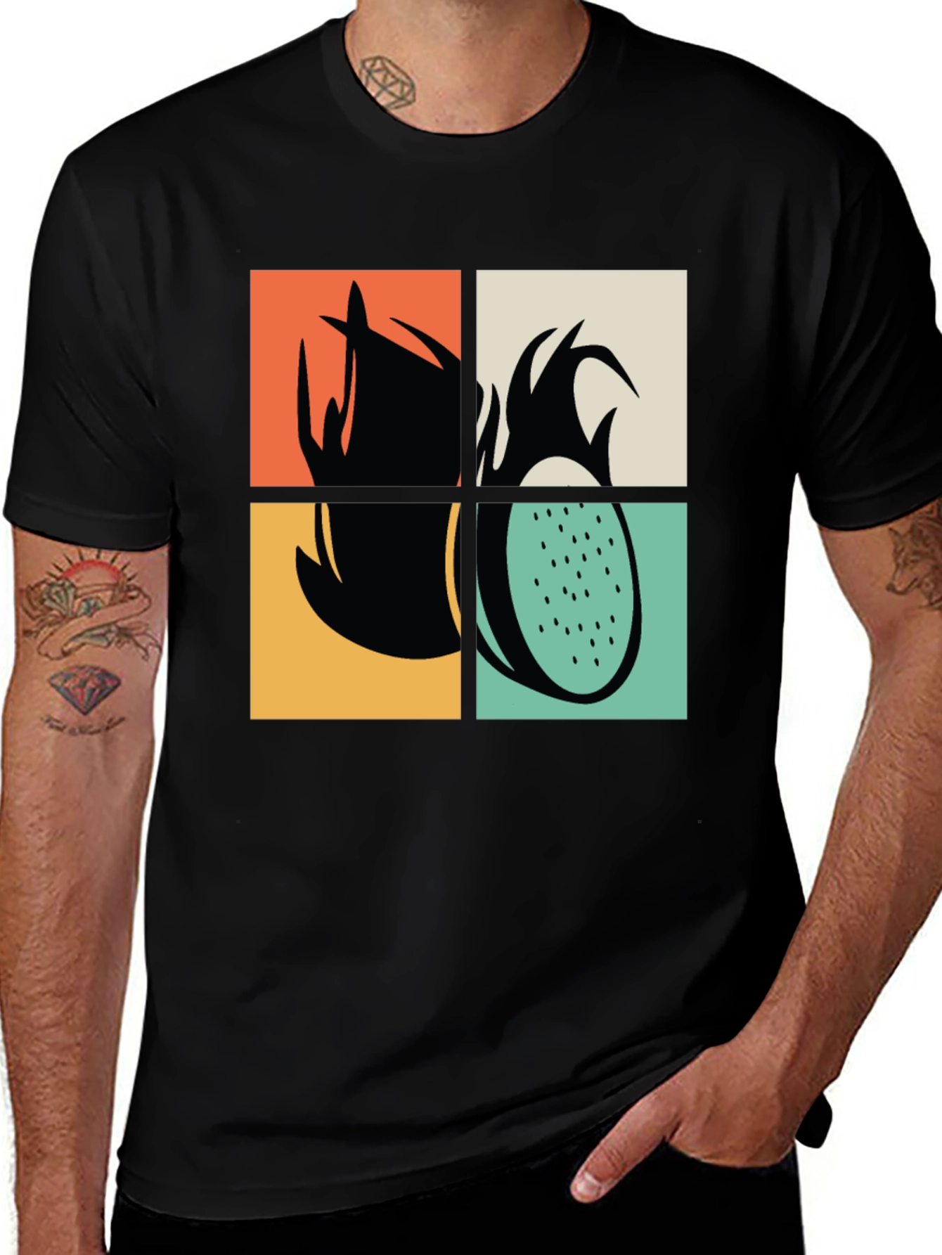 Variant 8 of Retro Dragon Fruit Graphic Tee - Unisex