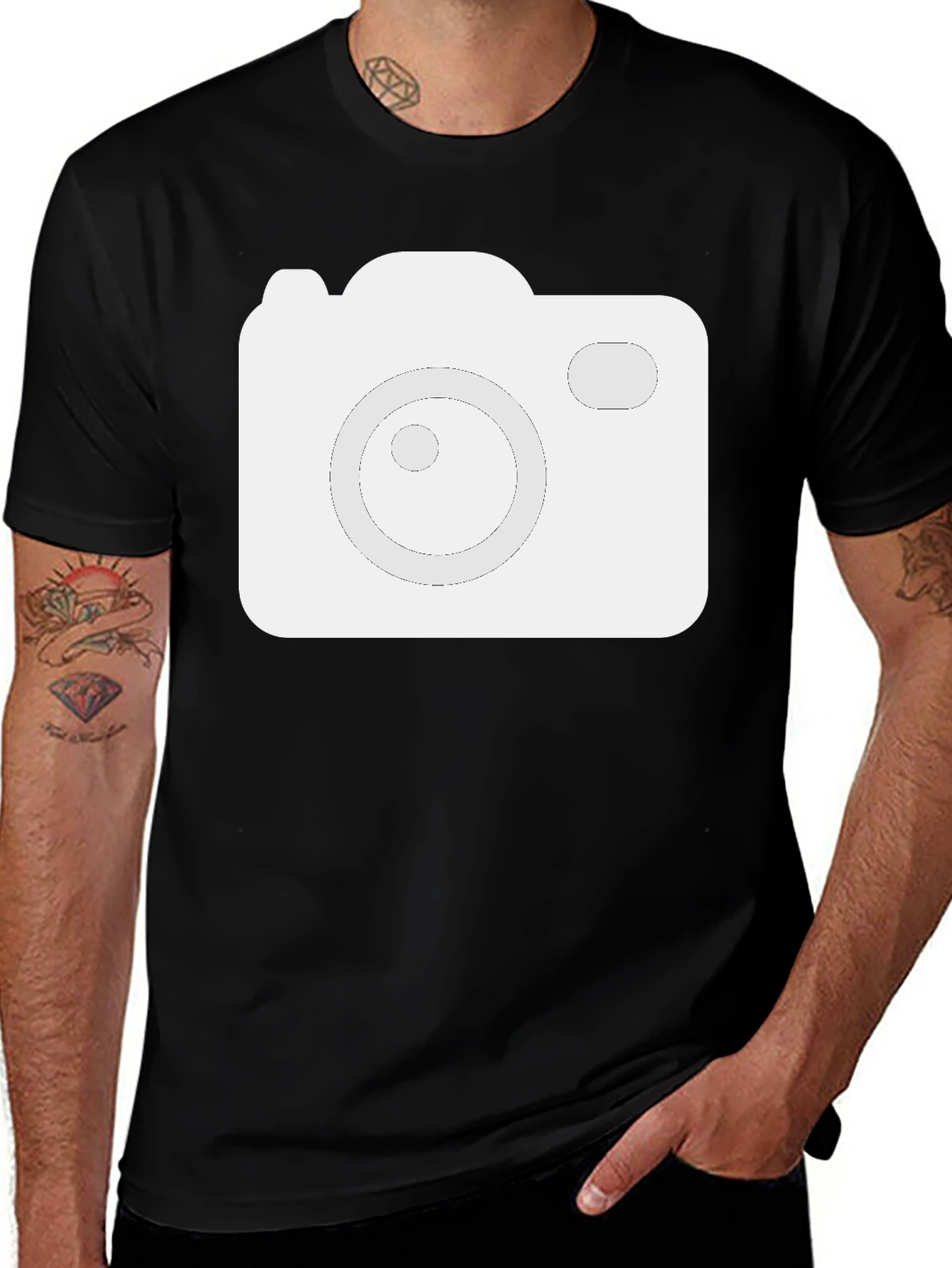 Variant 12 of Camera Graphic Tee - Stylish and Comfortable