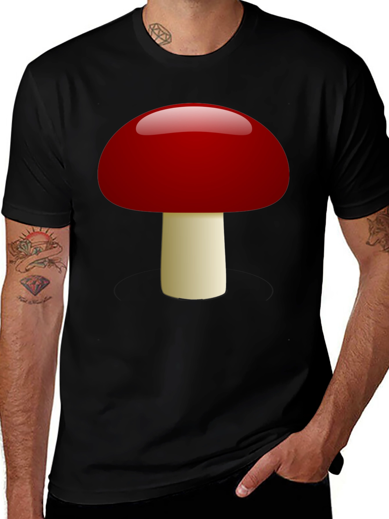 Variant 14 of Mushroom Graphic T-Shirt - Fun Novelty Tee
